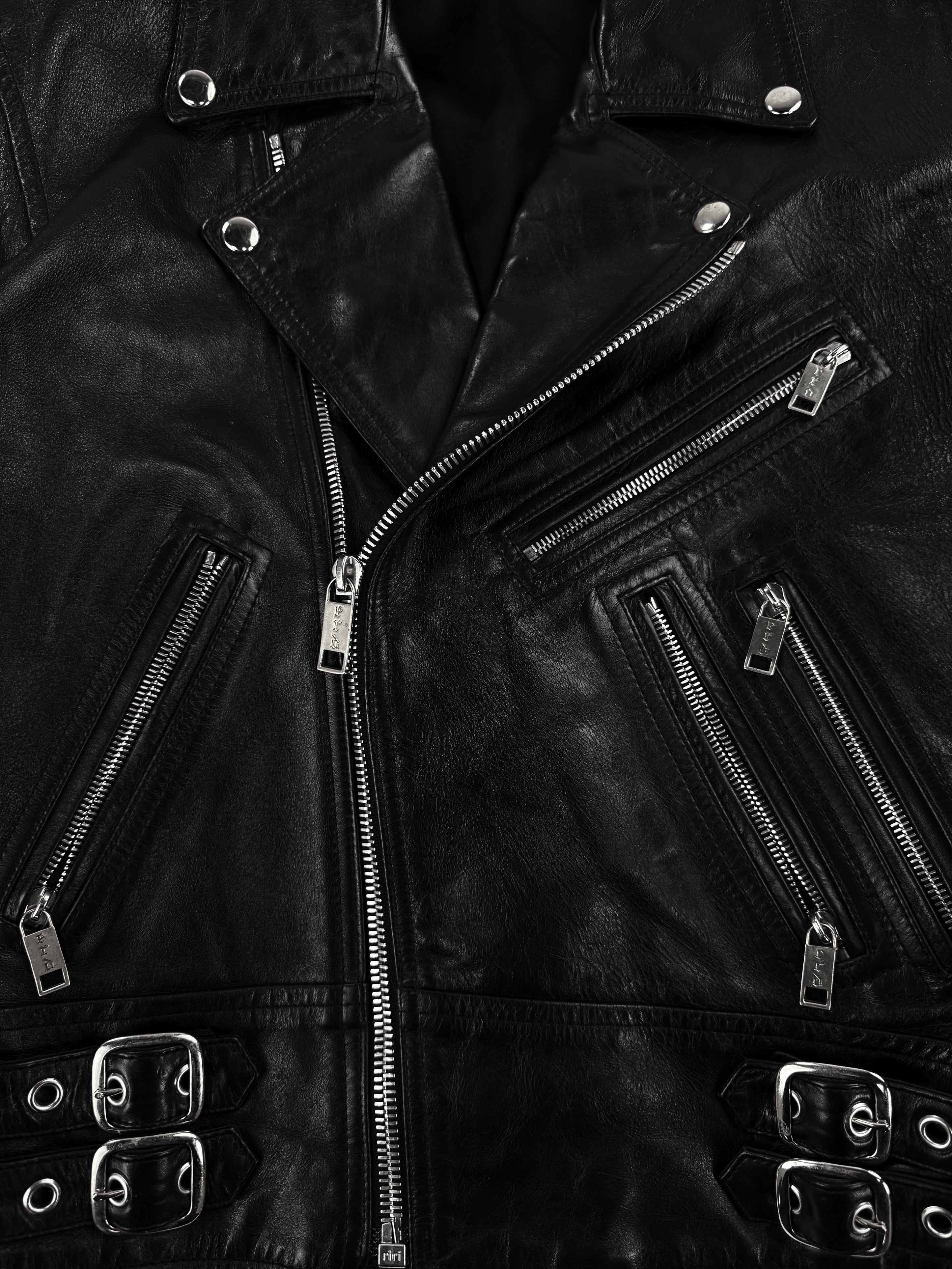 2016 Enfants Riches Deprimes ‘No Reply’ Black Leather Jacket