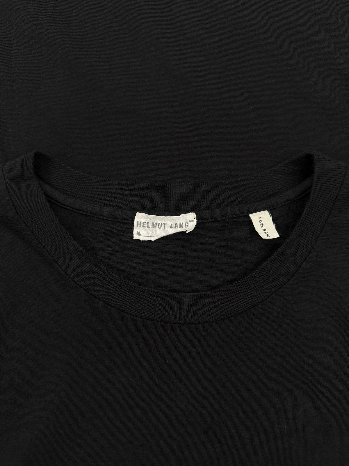 SS00 Helmut Lang Backstage Staff Black Logo T-Shirt