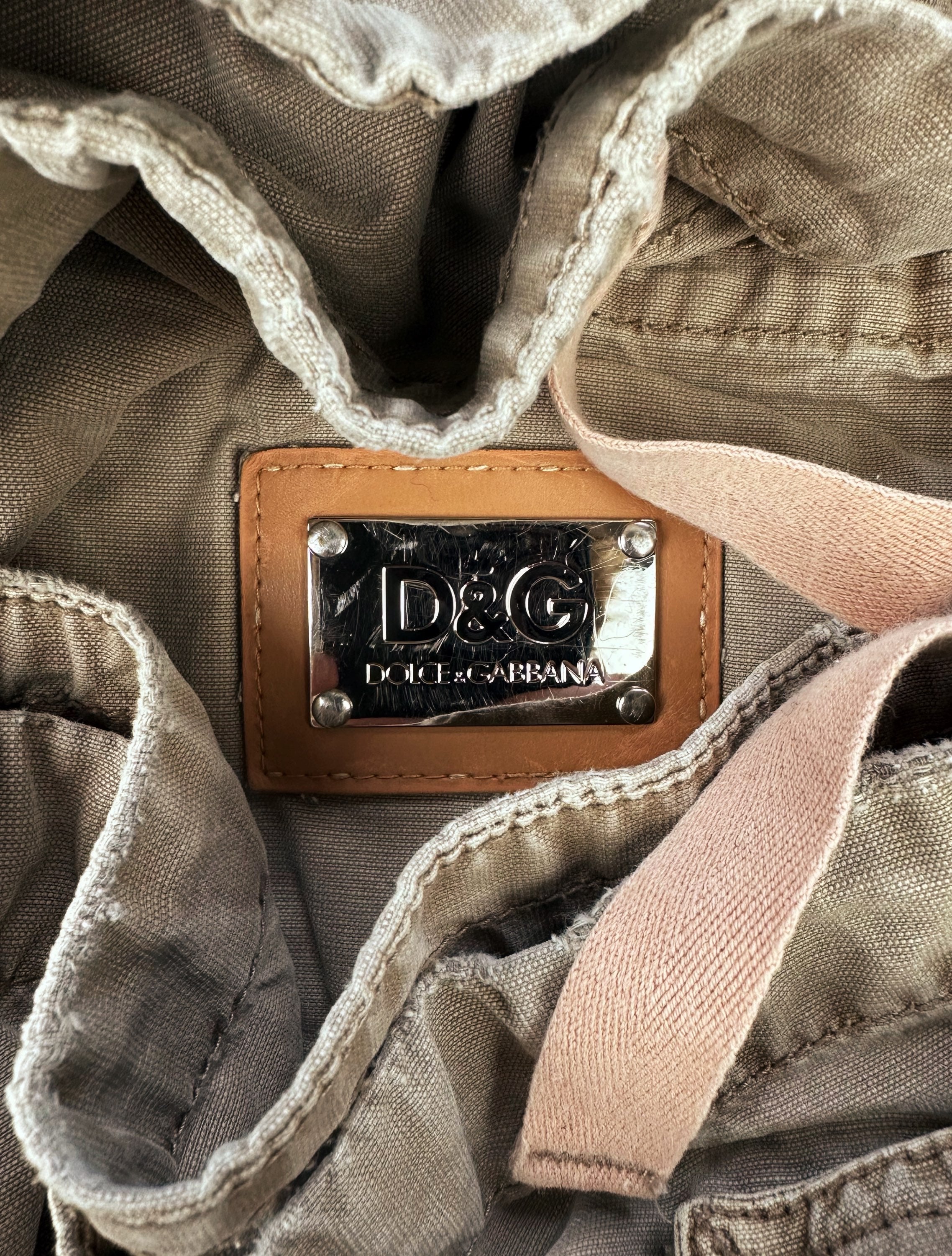 AW05 Dolce & Gabbana ‘Multi Pocket’ Tan Cargo Shorts