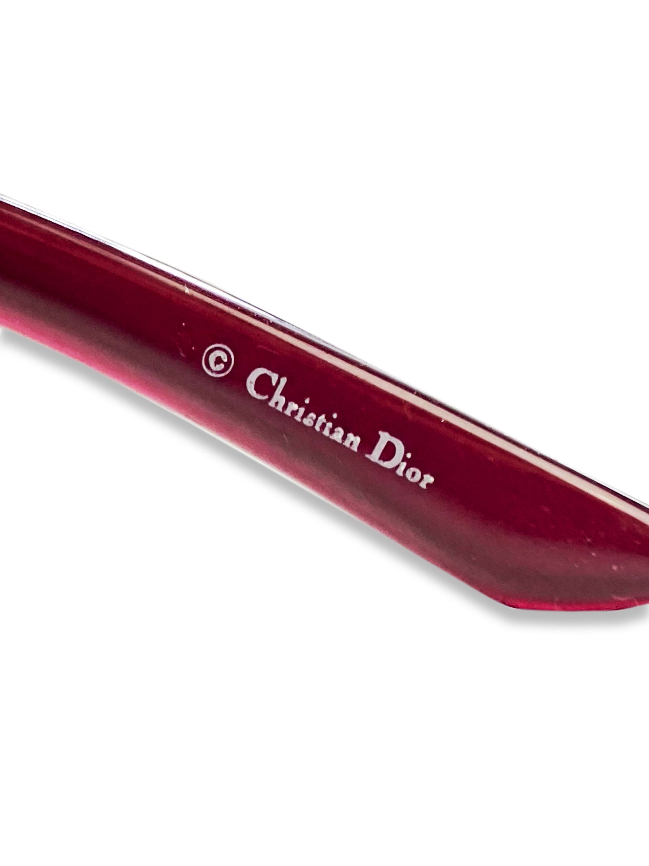 Dior ‘Star’ Rounded Frame Warm Tint Metallic Logo Sunglasses