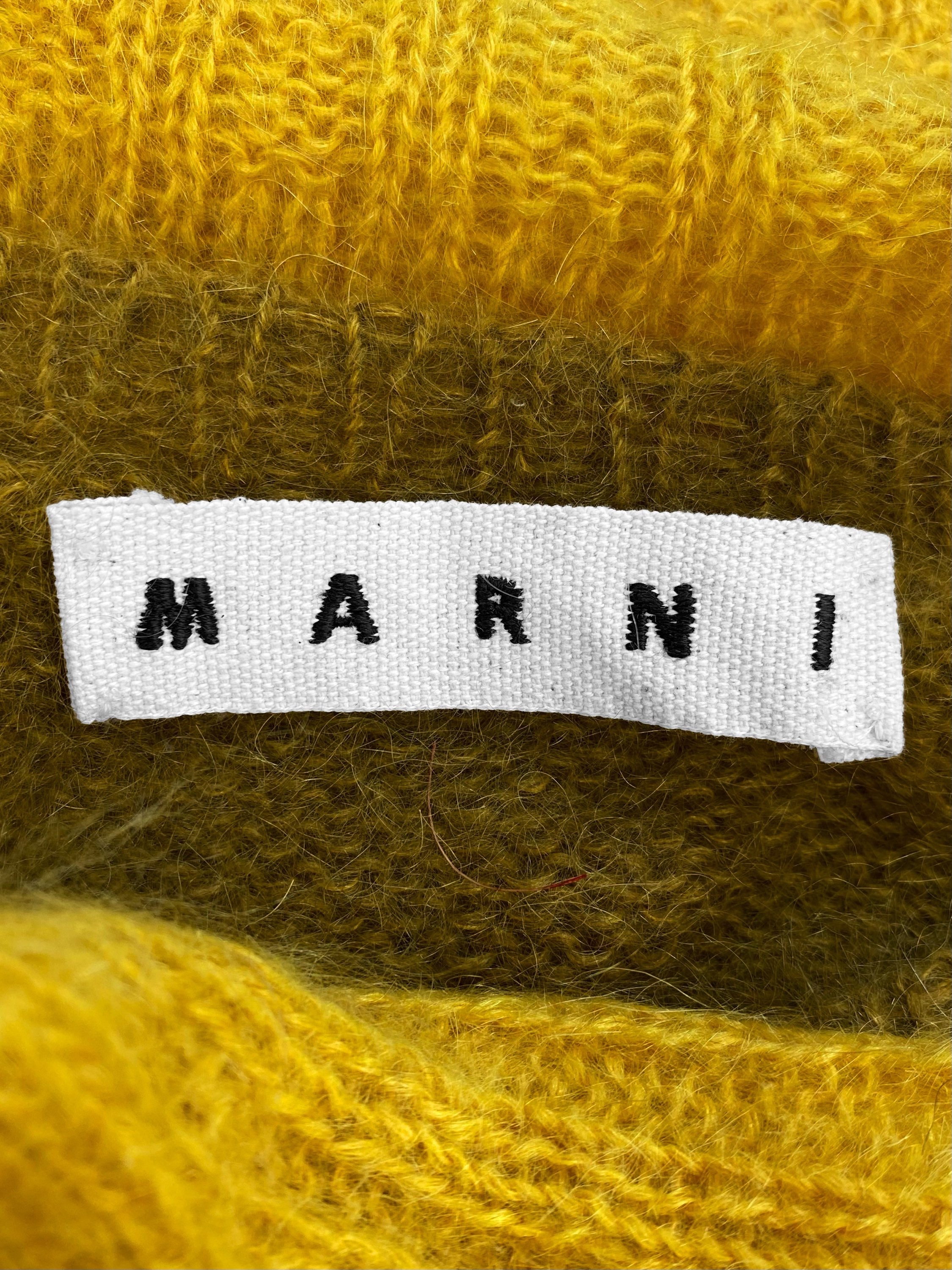 Marni Gradient Loose Gauge Mohair Ombré Knit Sweater