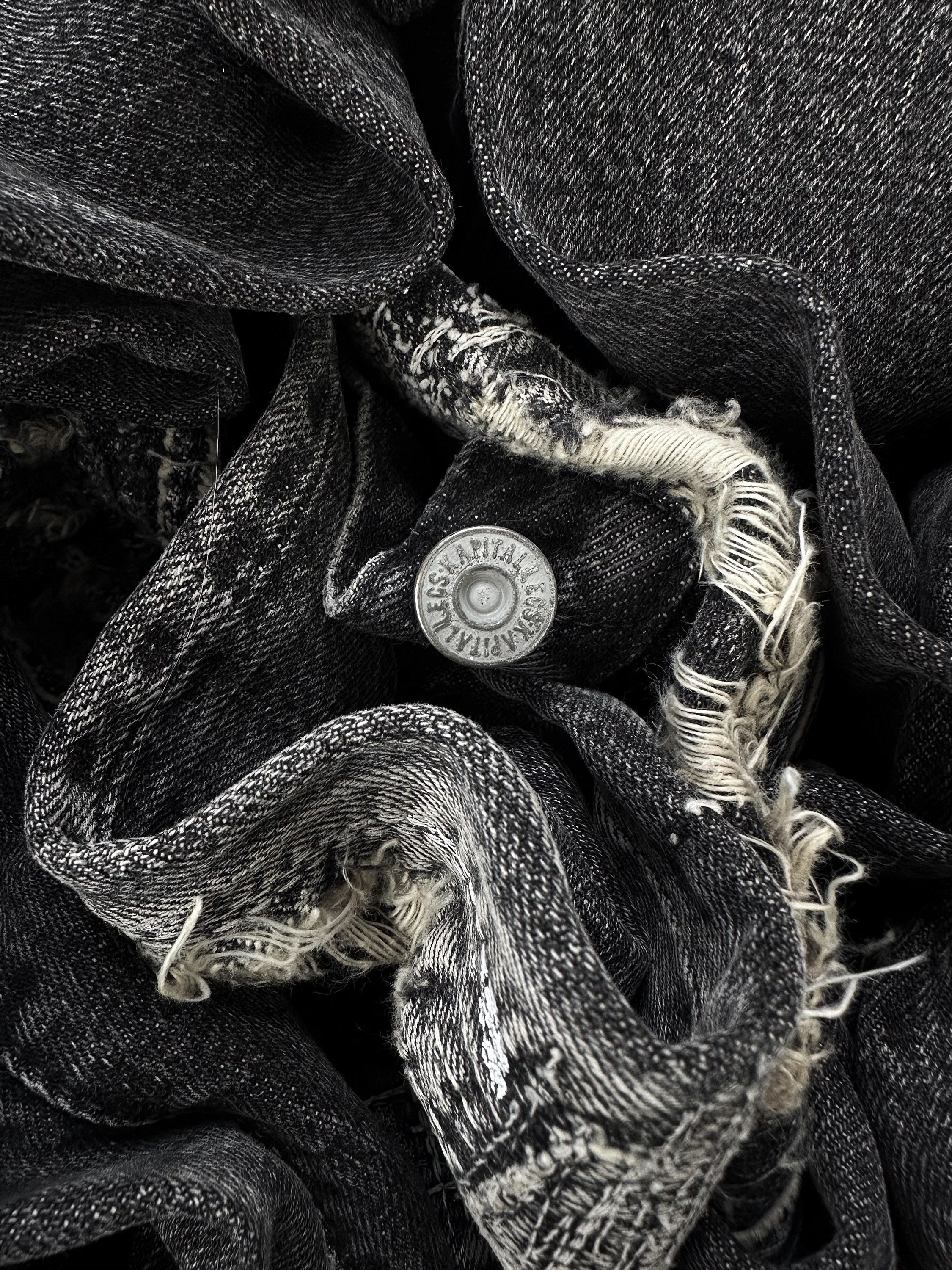 2010s Kapital ‘Sashiko’ Patchwork Ash Wash Selvedge Denim