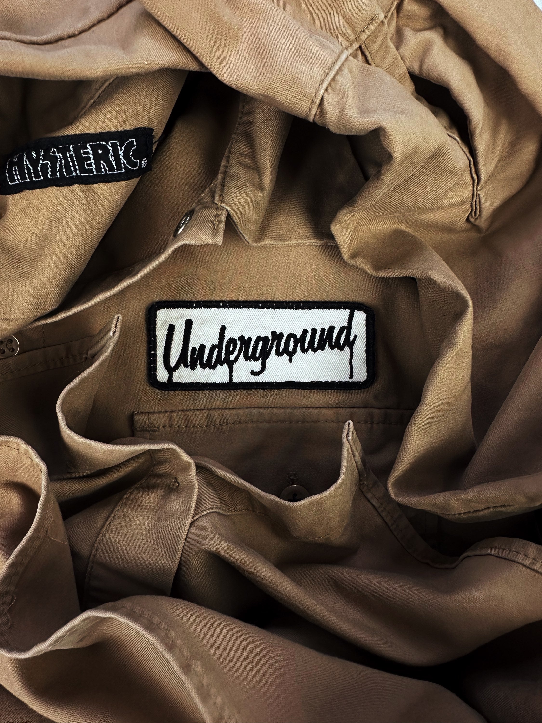 00s Hysteric Glamour ‘Undergroud’ Patched Long Sleeve Shirt