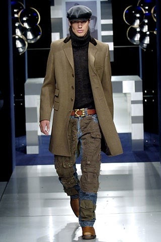 AW05 Dolce & Gabbana ‘Hybrid’ Multi Pocket 3D Cargo Denim