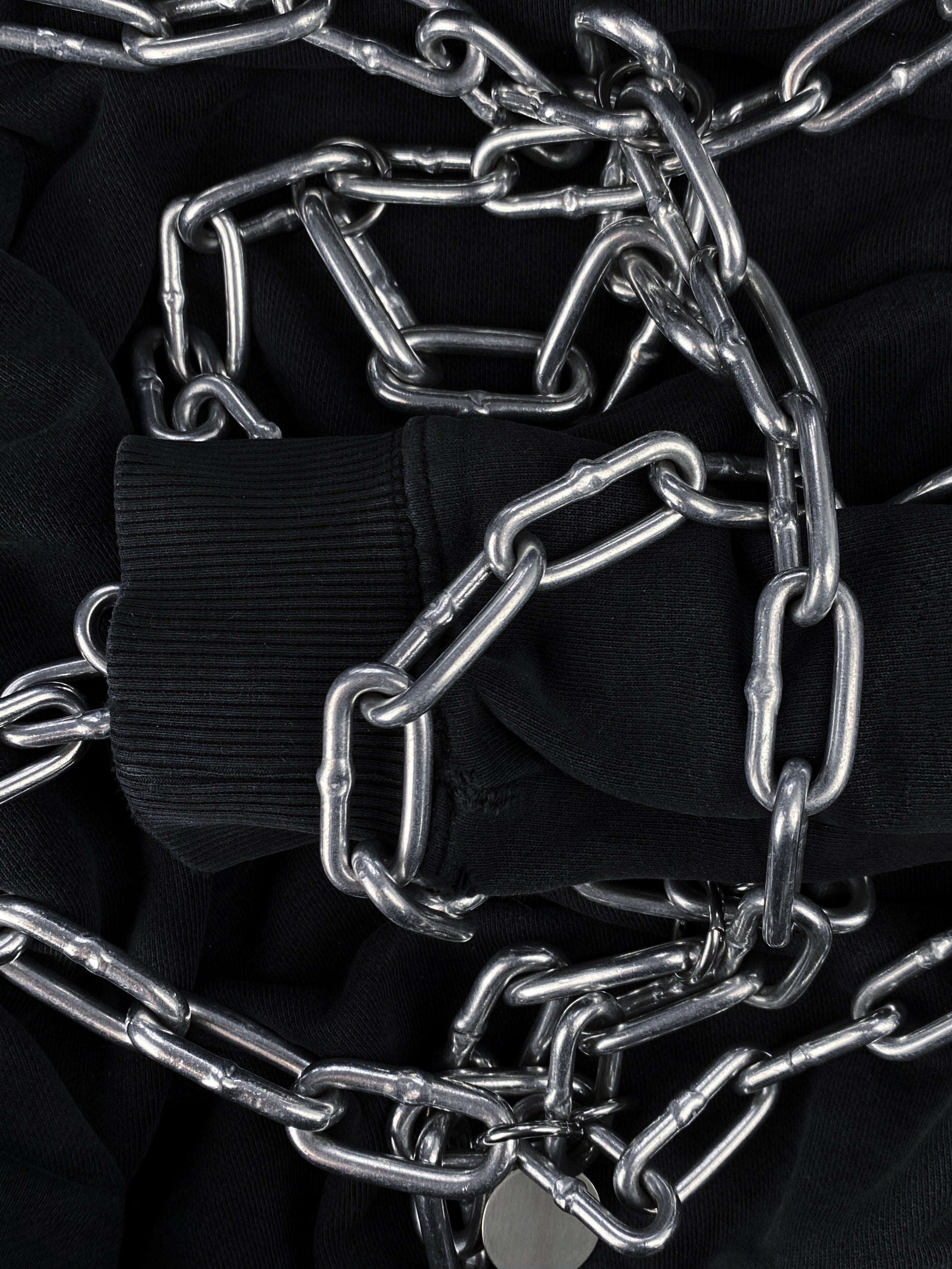 AW19 Comme des Garçons Silver Chain Chest Rig Harness