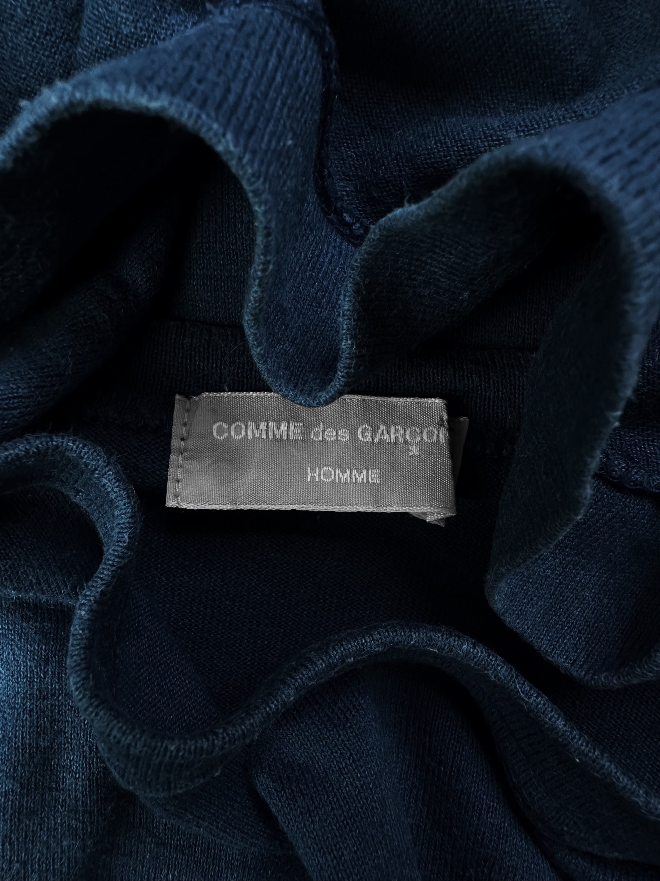 AW97 Comme des Garçons ‘Split Logo’ Navy Blue T-Shirt