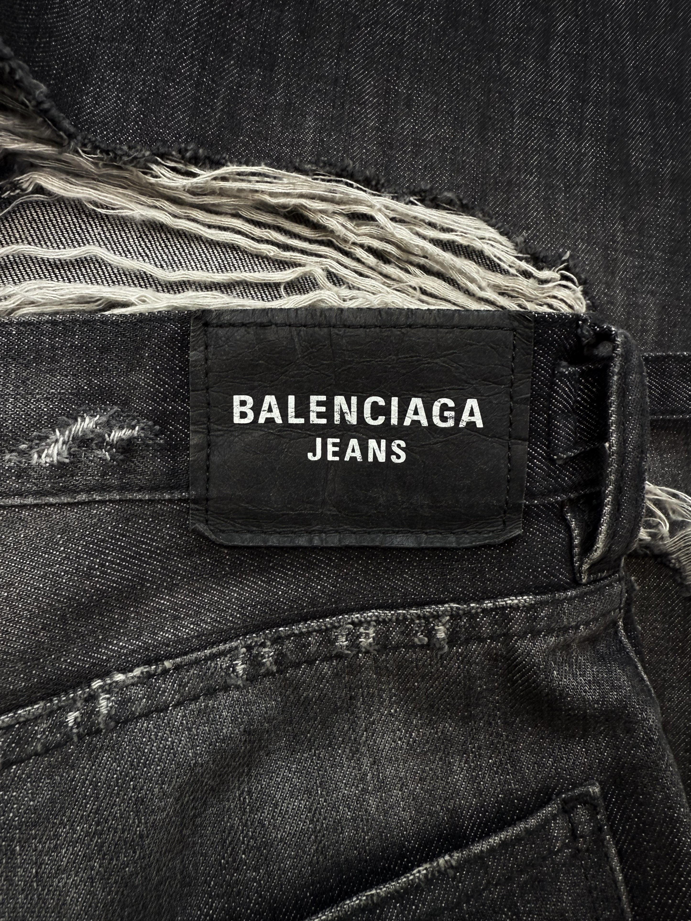 AW21 Balenciaga ‘Skater’ Wide Cut Distressed Baggy Denim