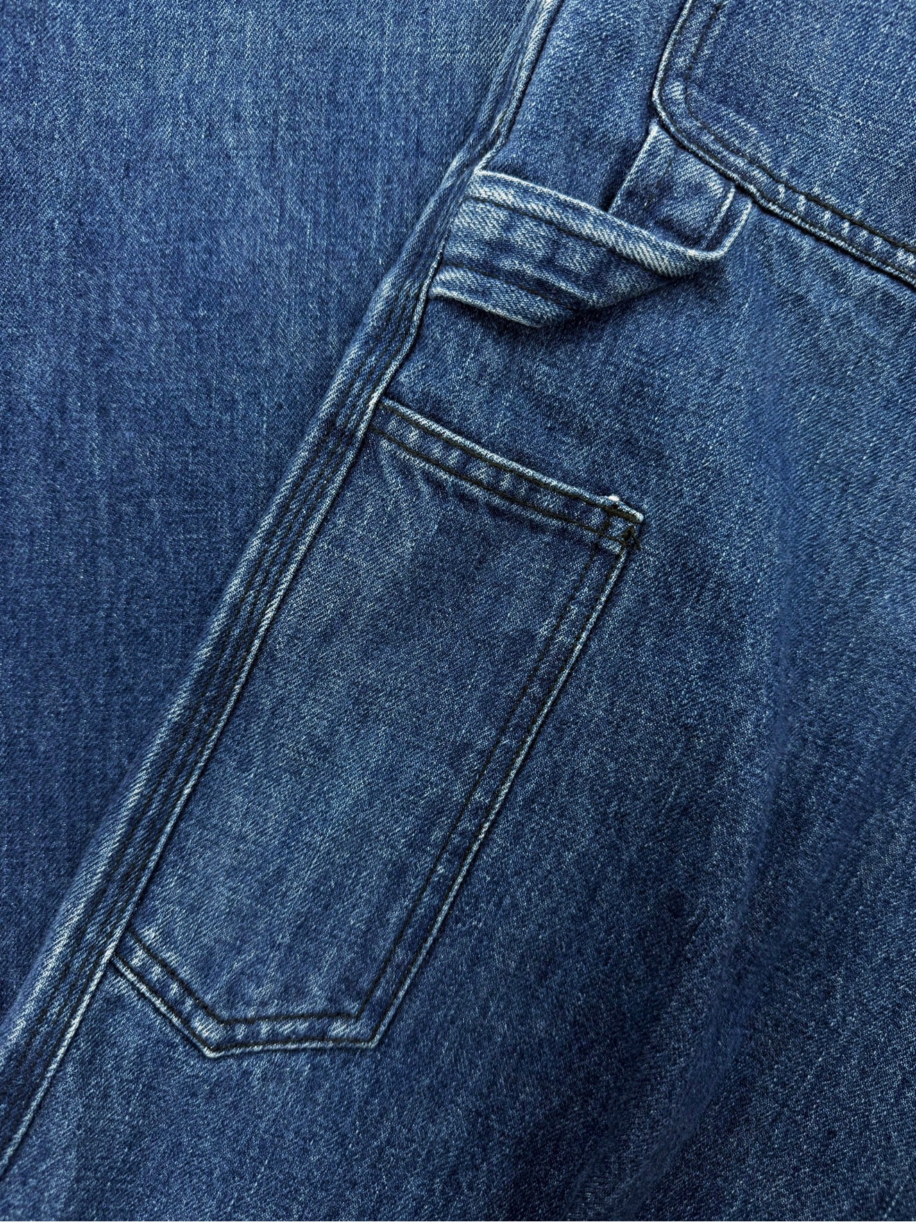Chrome Hearts Carpenter Blue Wash .925 Silver Denim Jeans