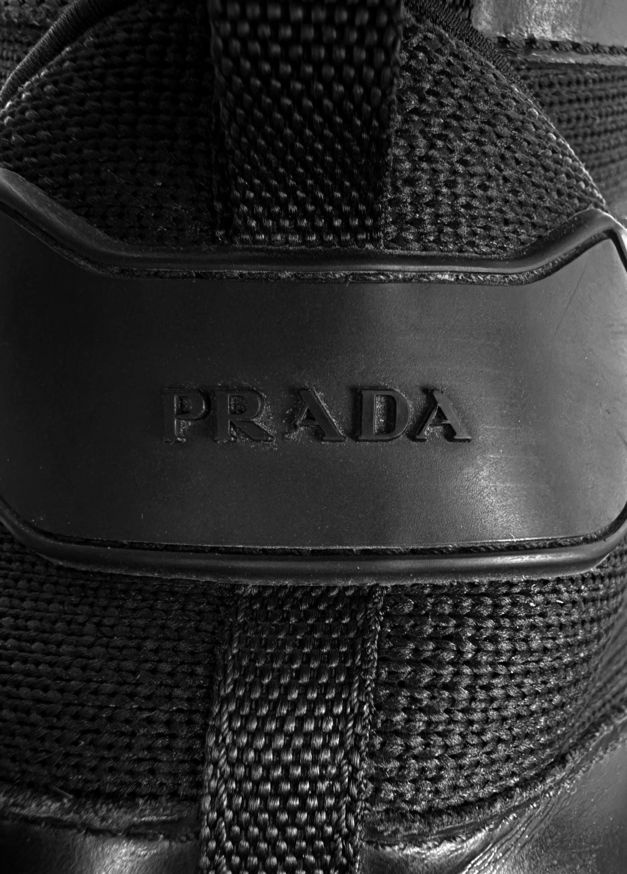 Prada Cloudburst Black Velcro Low-top Sneakers