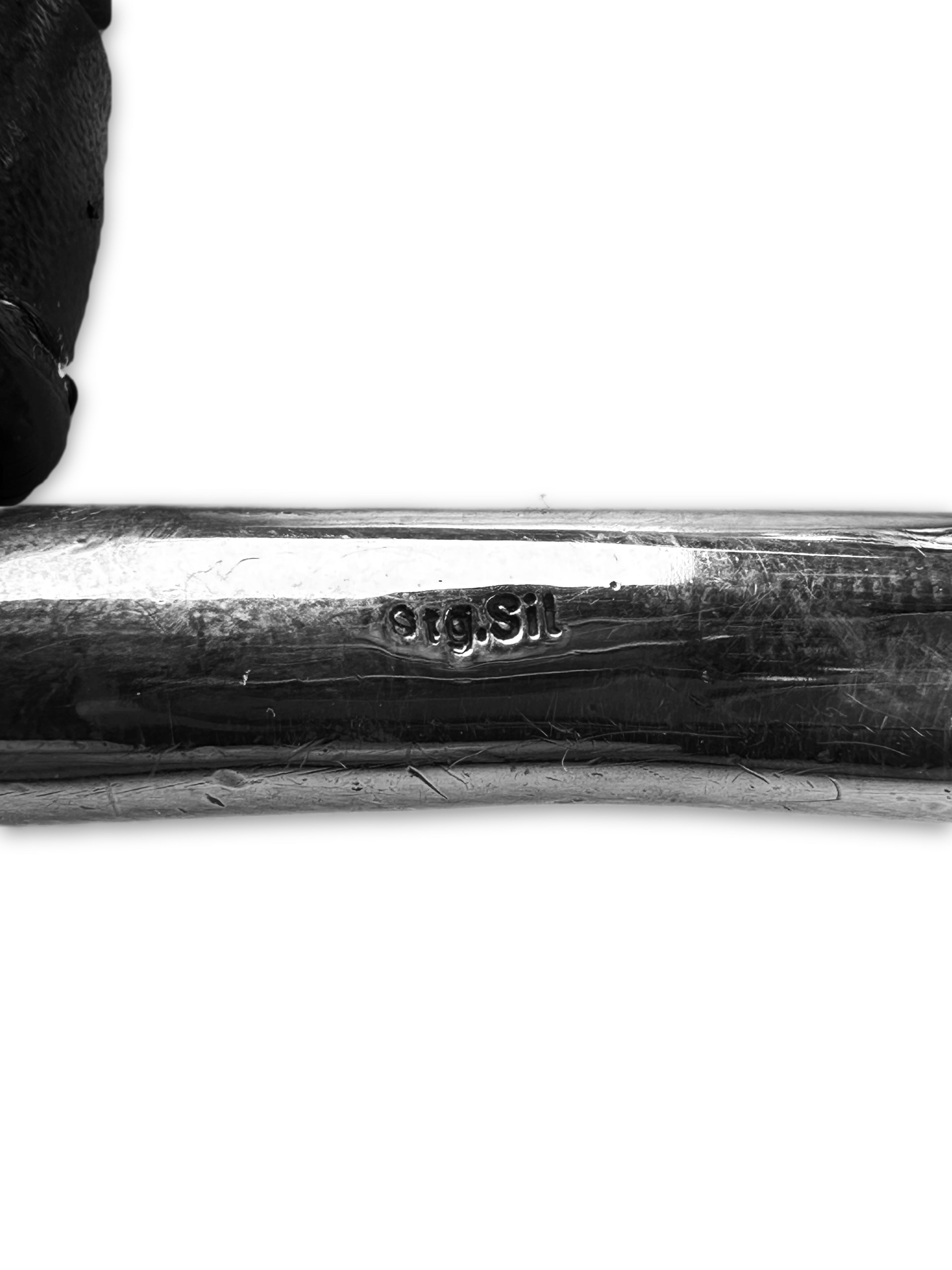 Chrome Hearts ‘Double Roller’ Black Leather Eyelet Belt