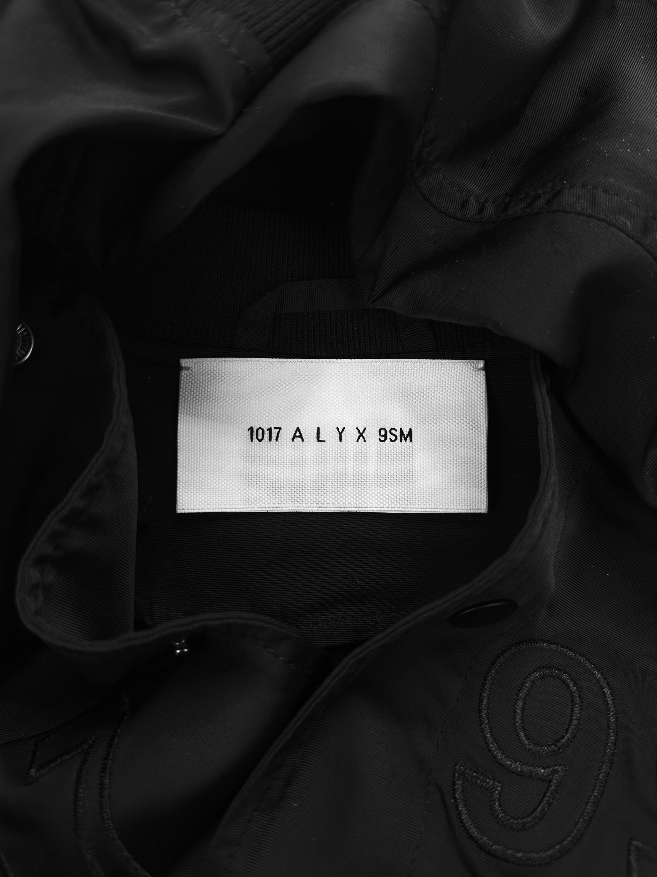 1017 Alyx 9SM Black 3D Logo Black Nylon Bomber Jacket