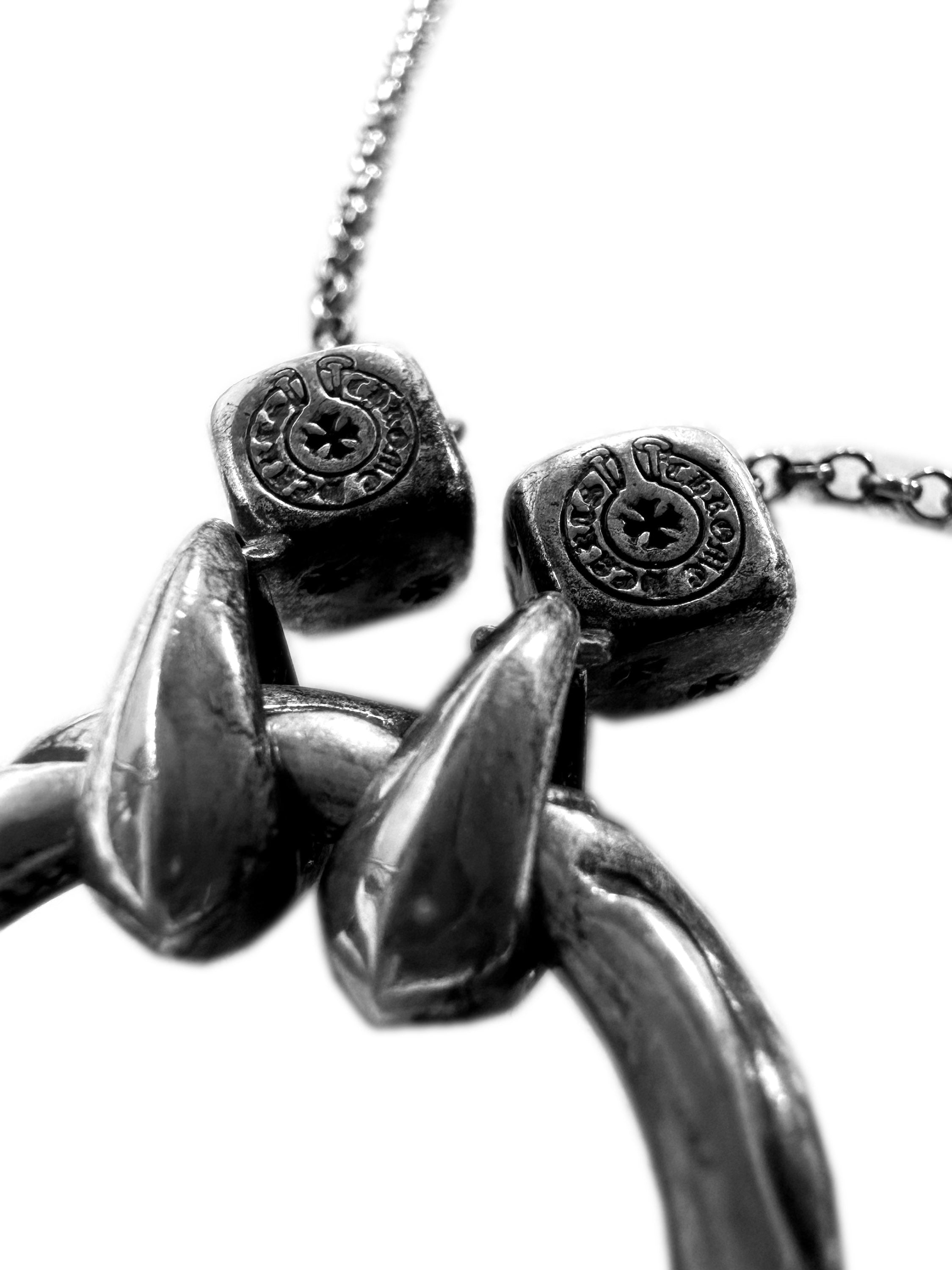 2024 Chrome Hearts Dice ‘Eyewear Holder’ Silver Necklace