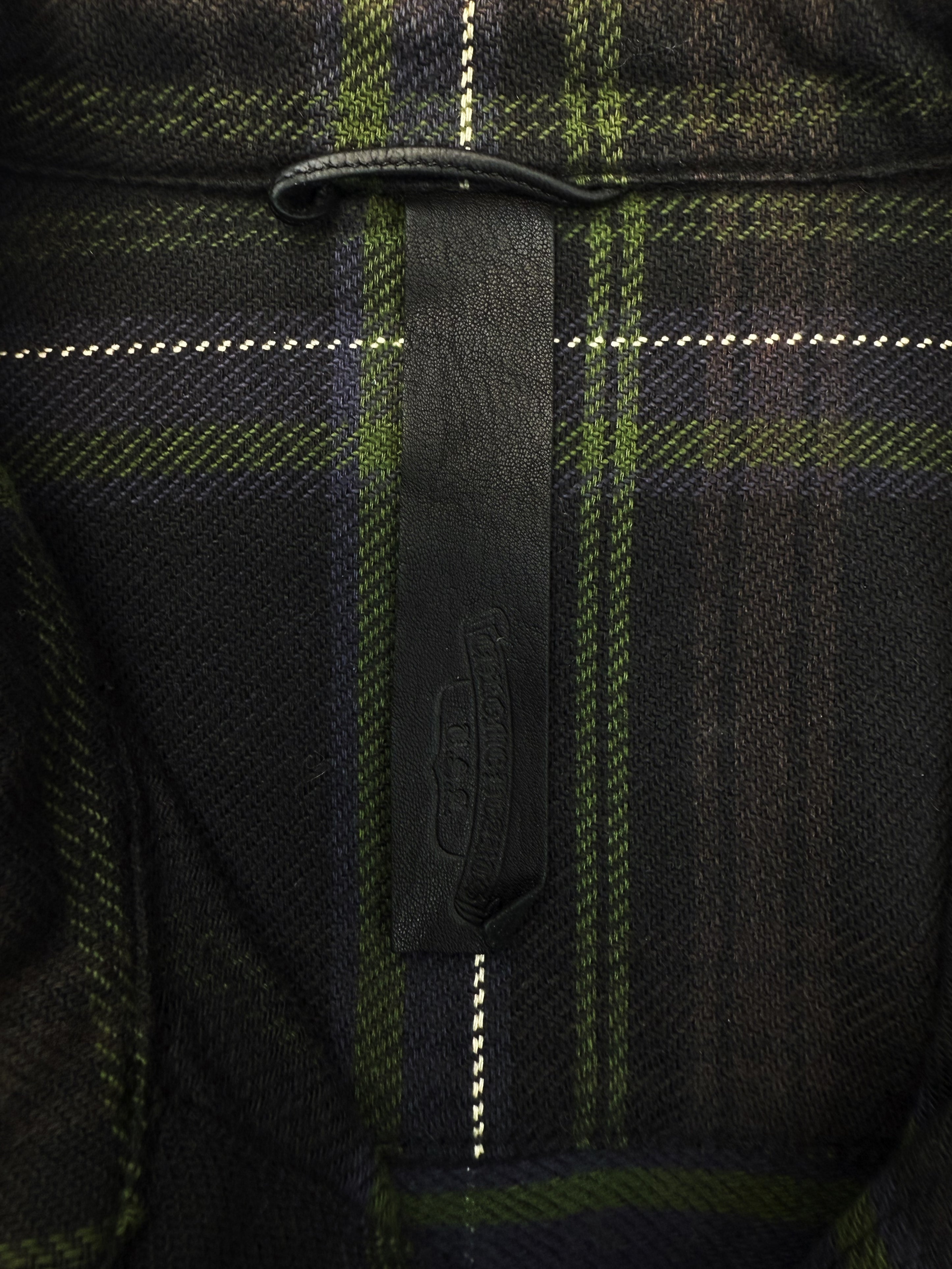 Chrome Hearts Cross Patch Plaid Plus Button Snap Flannel