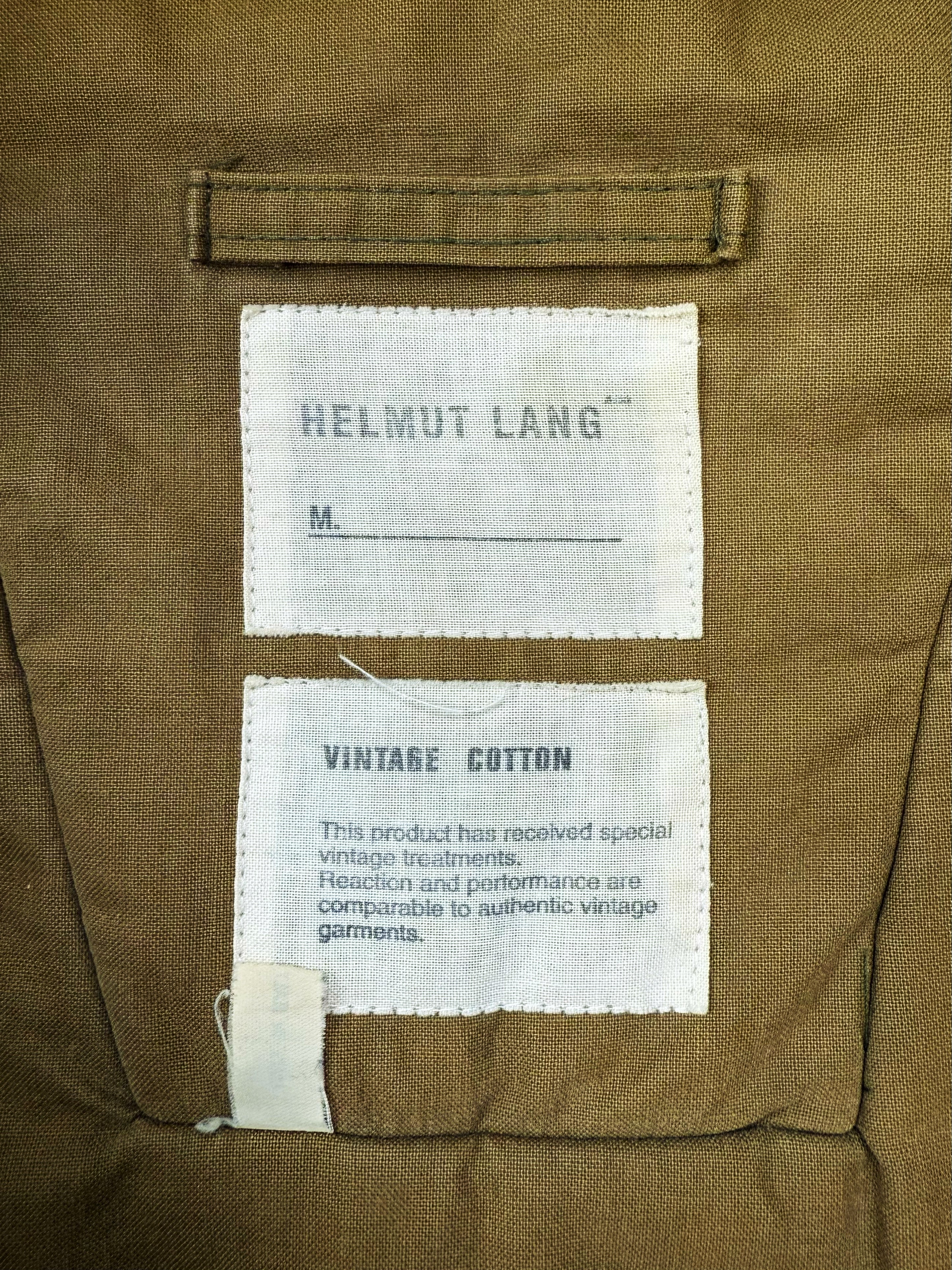 AW99 Helmut Lang Padded One Pocket Olive Green Jacket