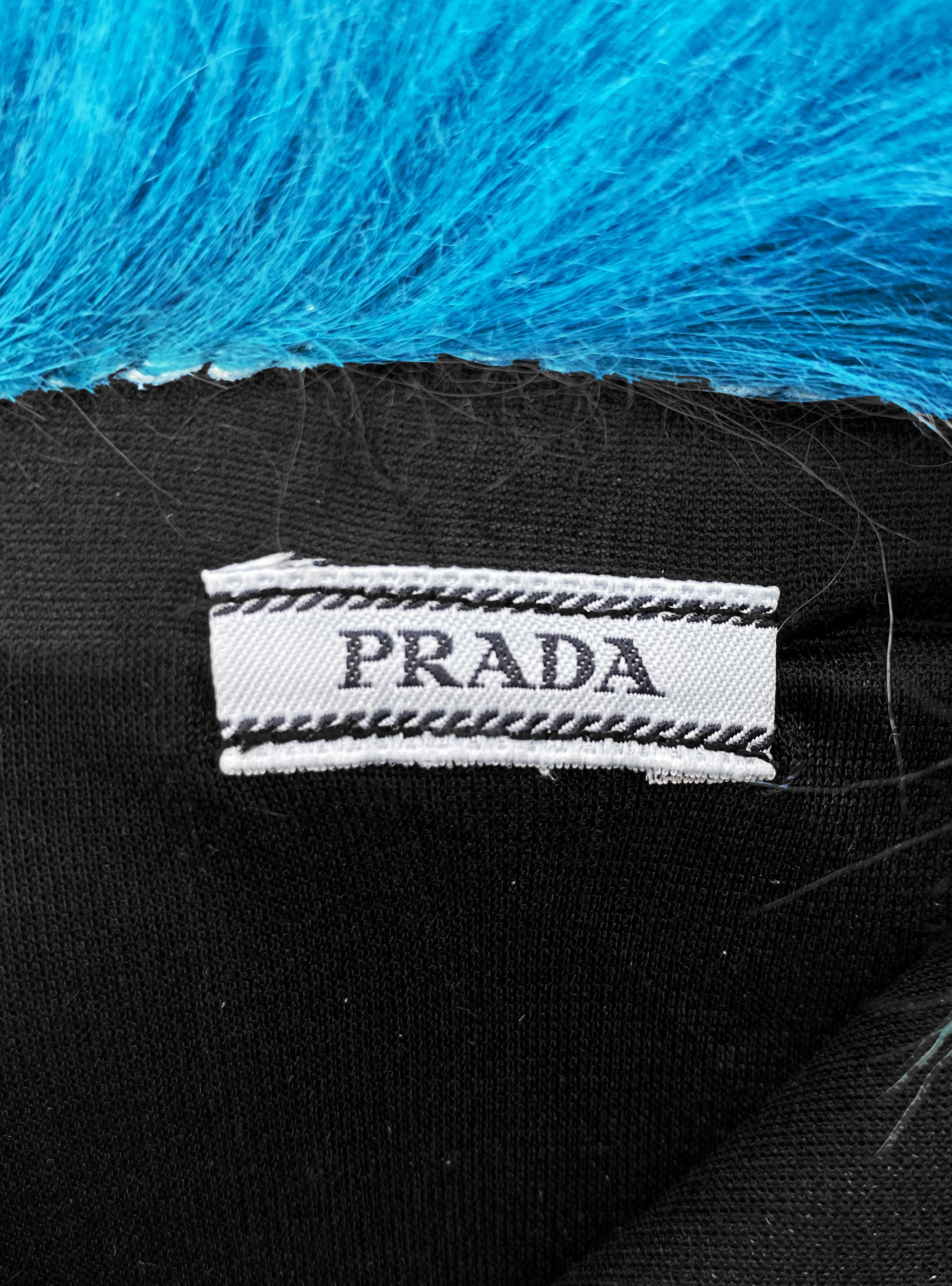 SS17 Prada Lambskin Lamb Fur Silk Lined Gloves
