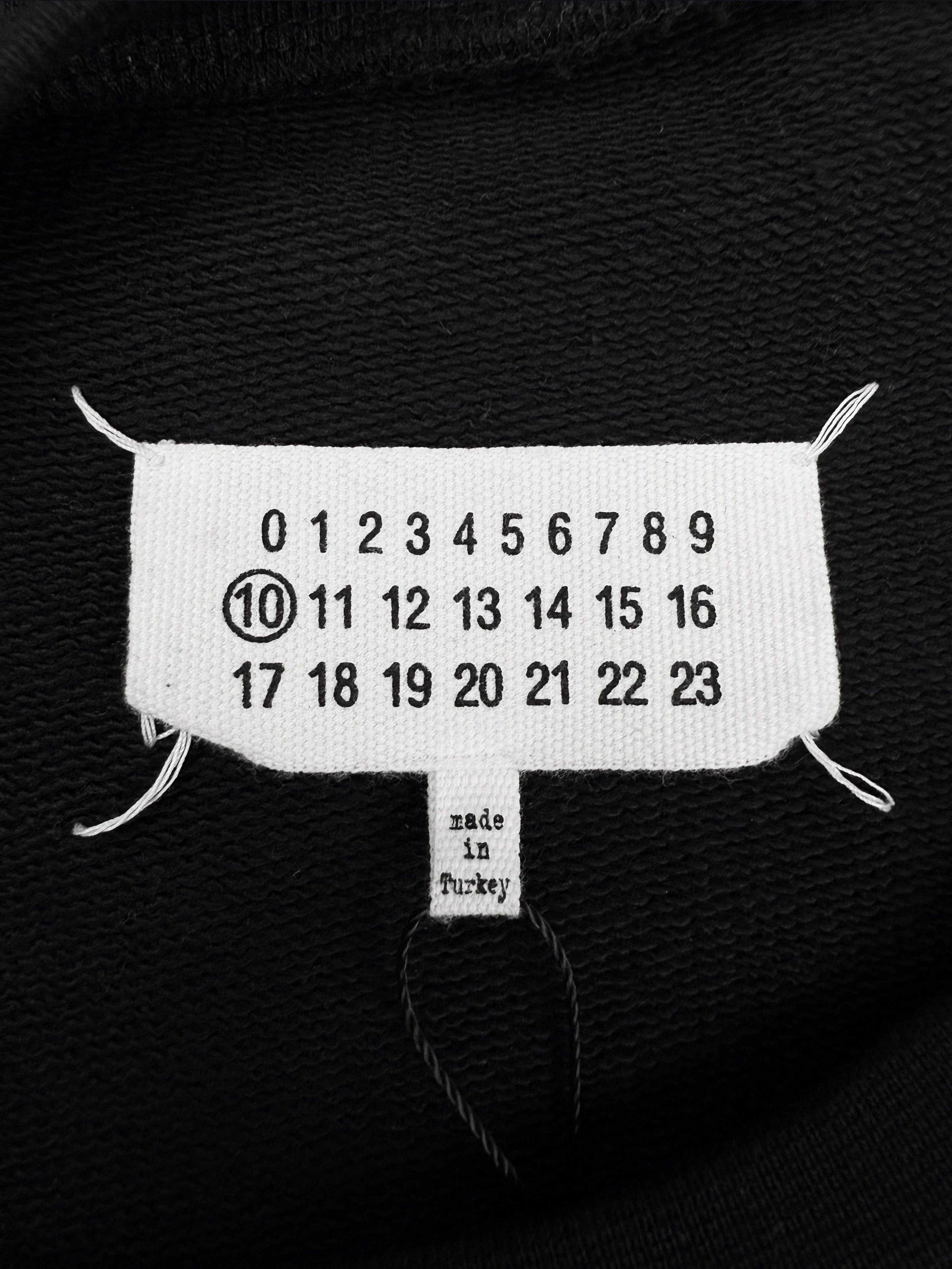 SS18 Maison Margiela ‘White Board’ Black Heavy Weight Crewneck