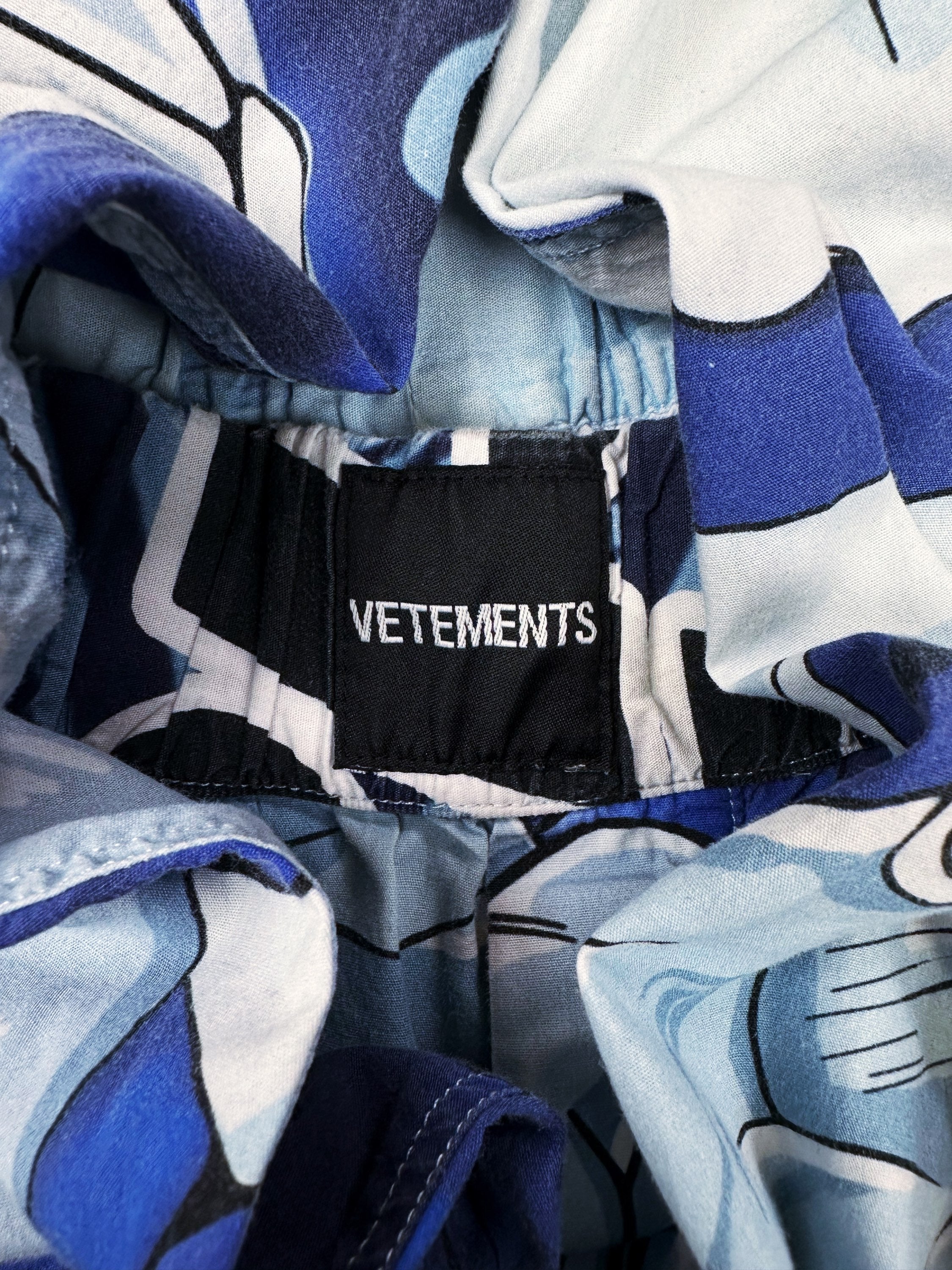 AW19 Vetements ‘Dragon Ball Z’ Anime Wide Cut Elasticated Pants