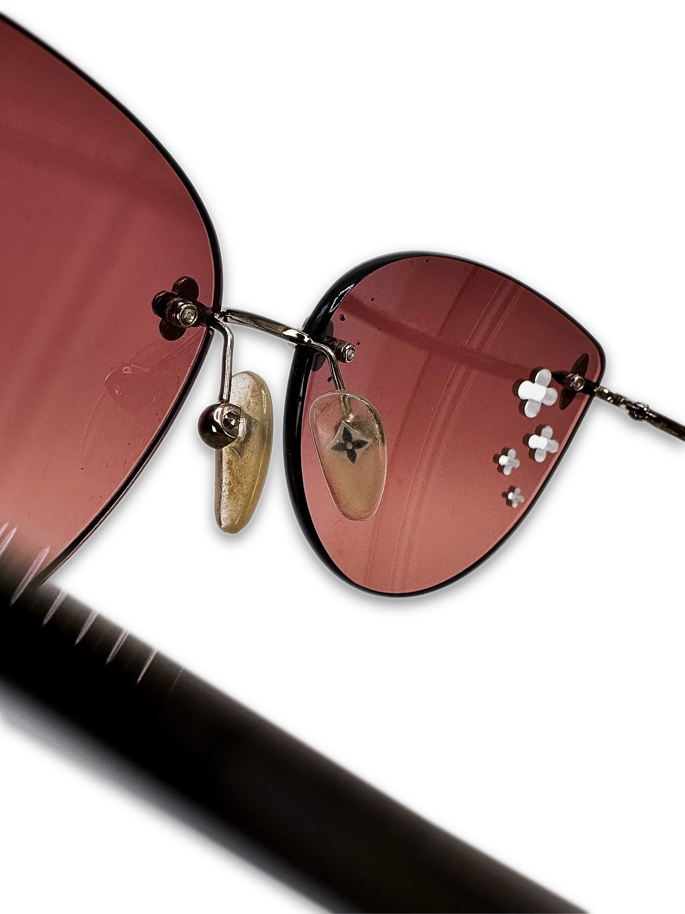 2005 Louis Vuitton x Pharrell ‘Desmayo’ Rose Tint Cut Out Sunglasses