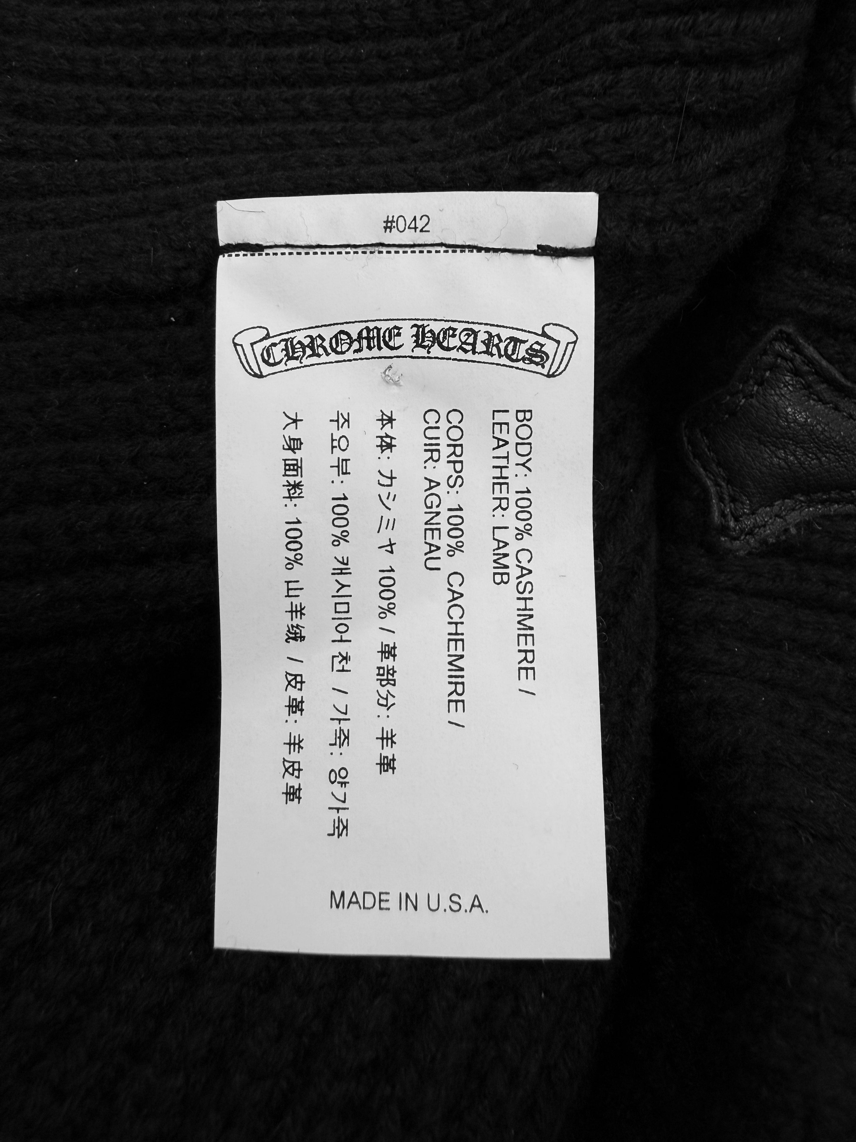 Chrome Hearts Triple Cross Patch .925 Silver Knitted Beanie