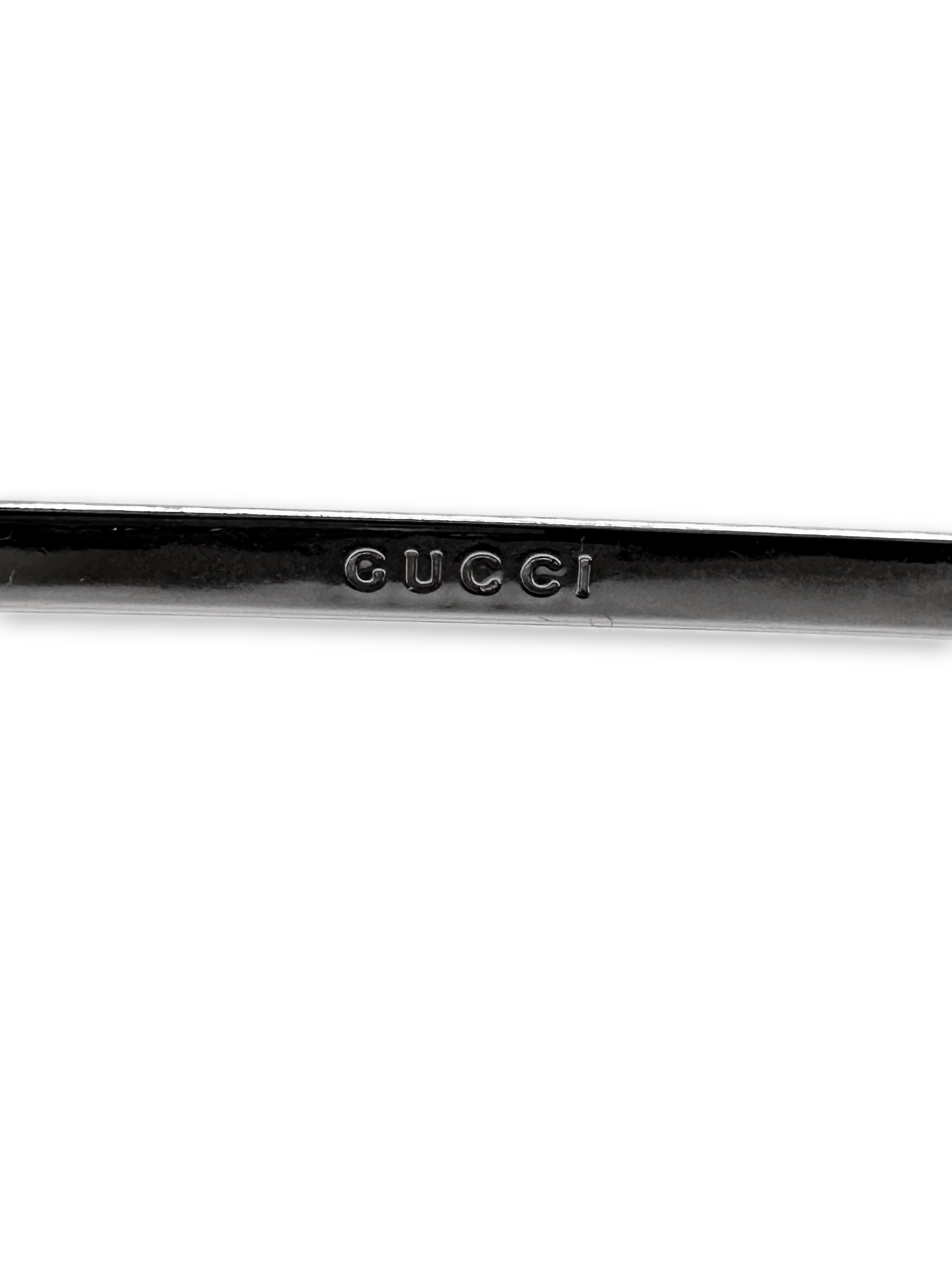 Gucci G Logo Pink Tint Rimless Sunglasses