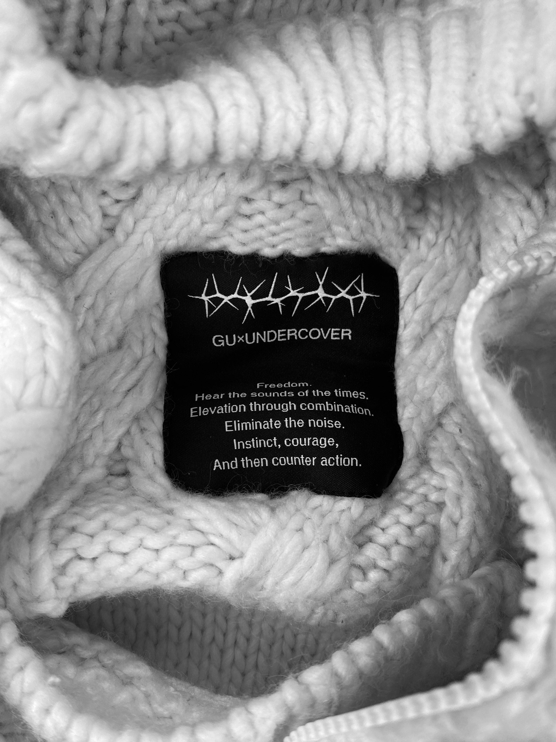Undercover Braided Heavy Weight Side-zip Knitted Sweater