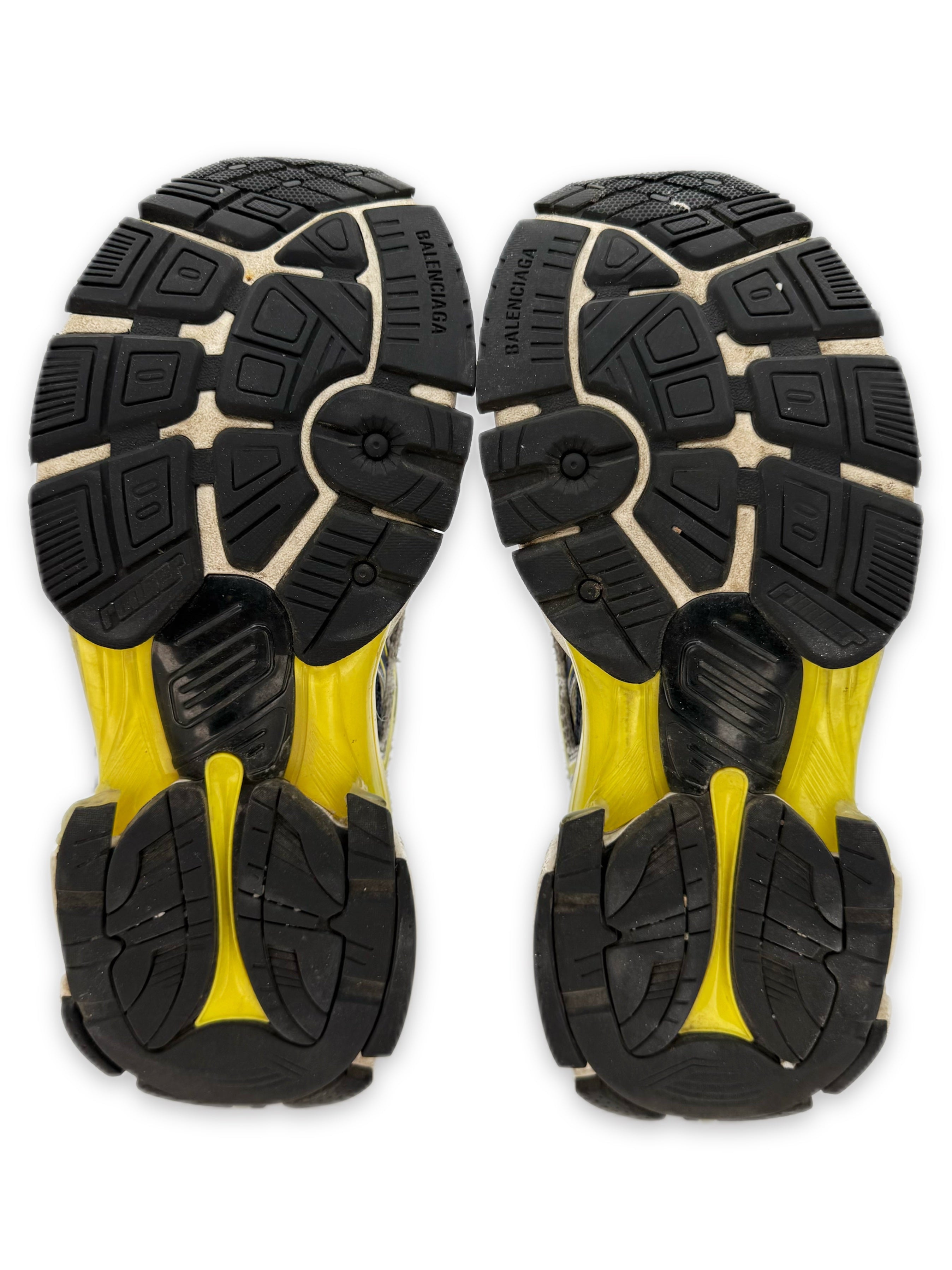 Balenciaga Mesh Runner Blue / Yellow Low-top Sneakers
