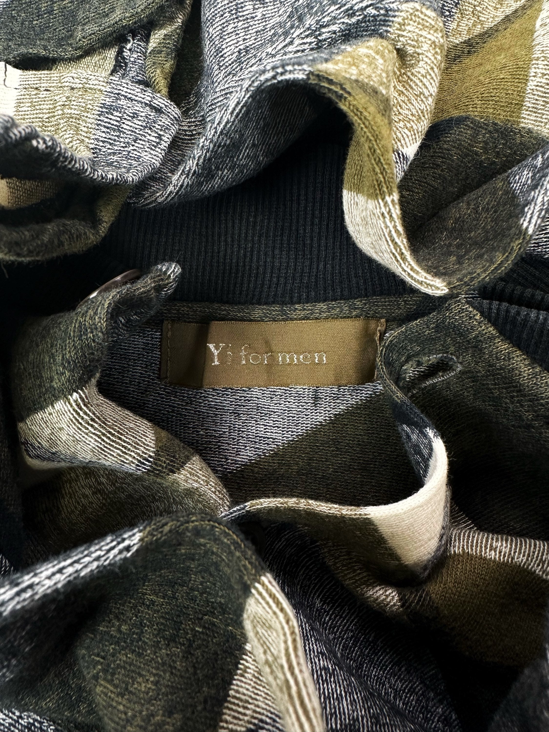 Yohji Yamamoto Y’s for Men Geometric Abstract Bomber Jacket
