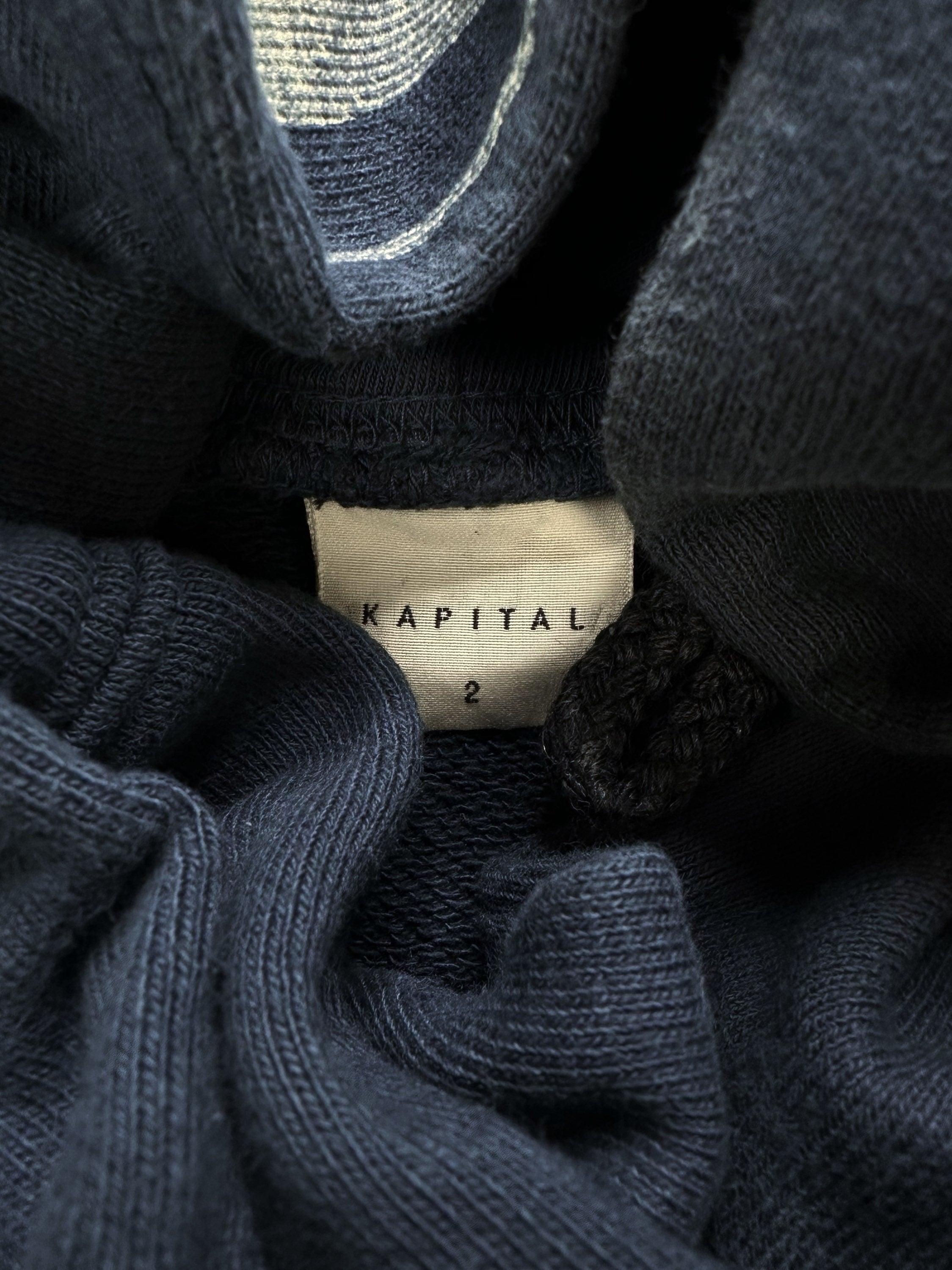 Kapital ‘Sailor’ Heavy Weight Blue Button Down Hoodie
