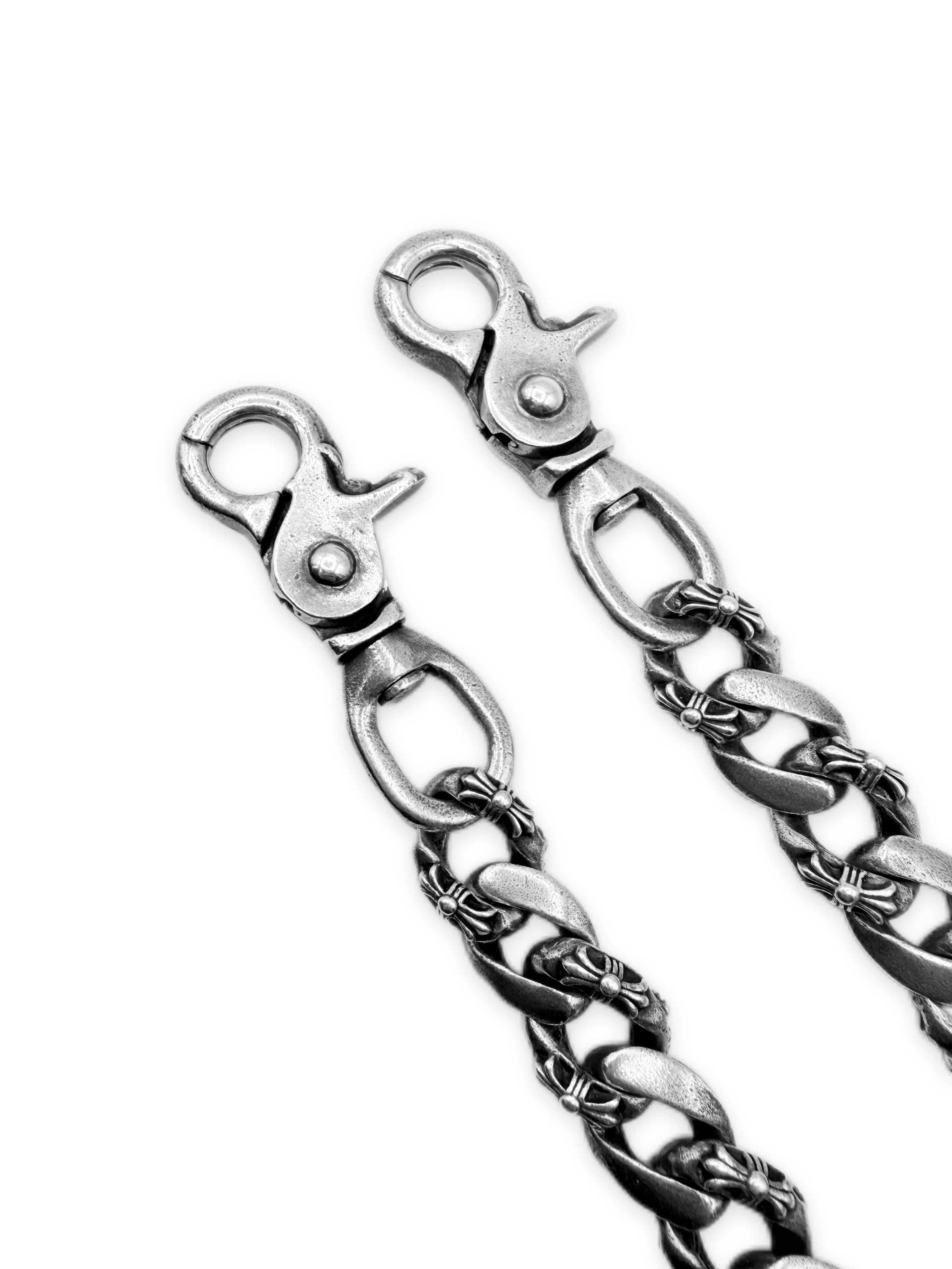 Chrome Hearts 19 in Semi Fancy Double Lobster Clasp Wallet Chain