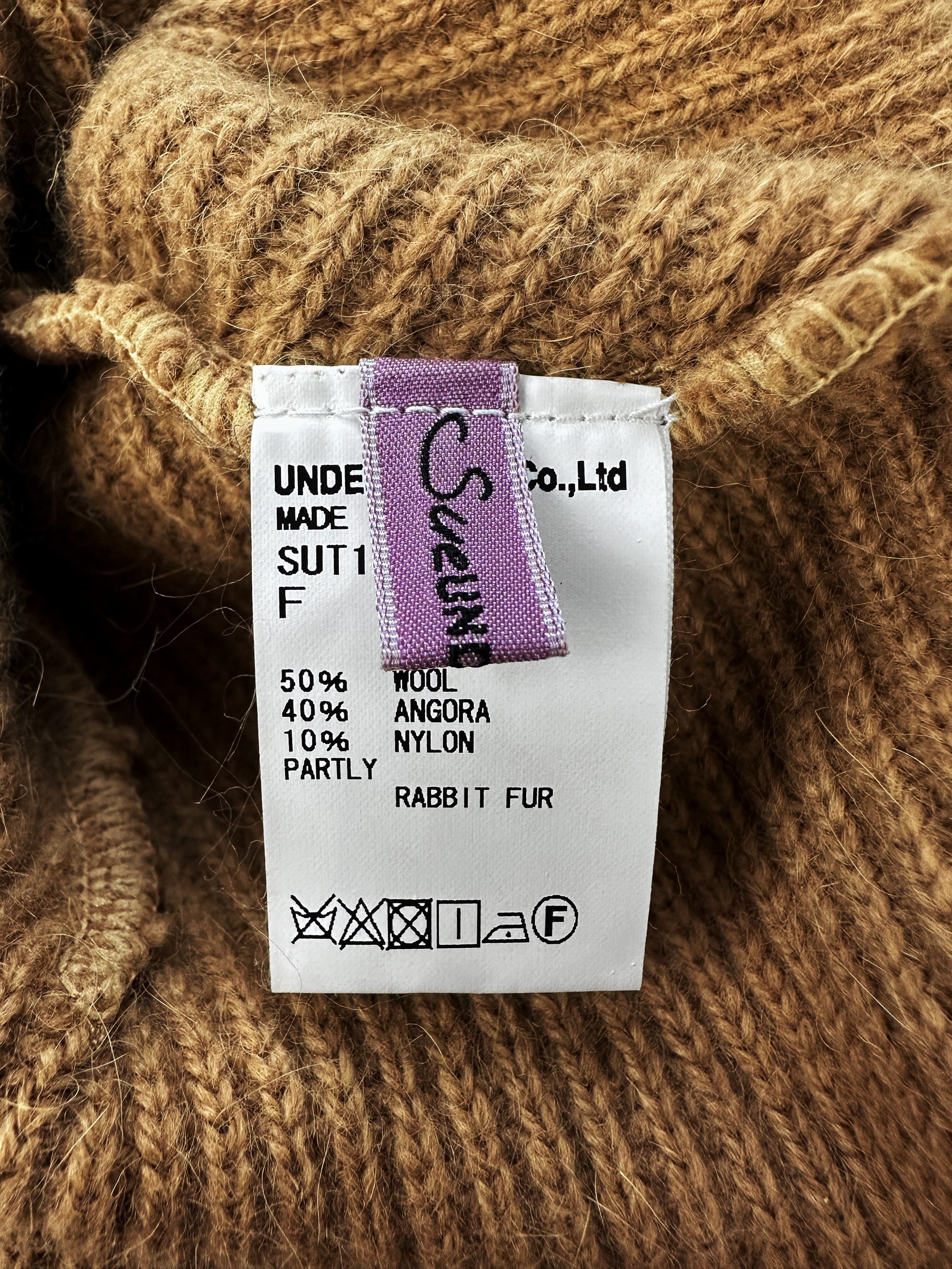 Undercover Wool Rabbit Fur Knitted Beanie
