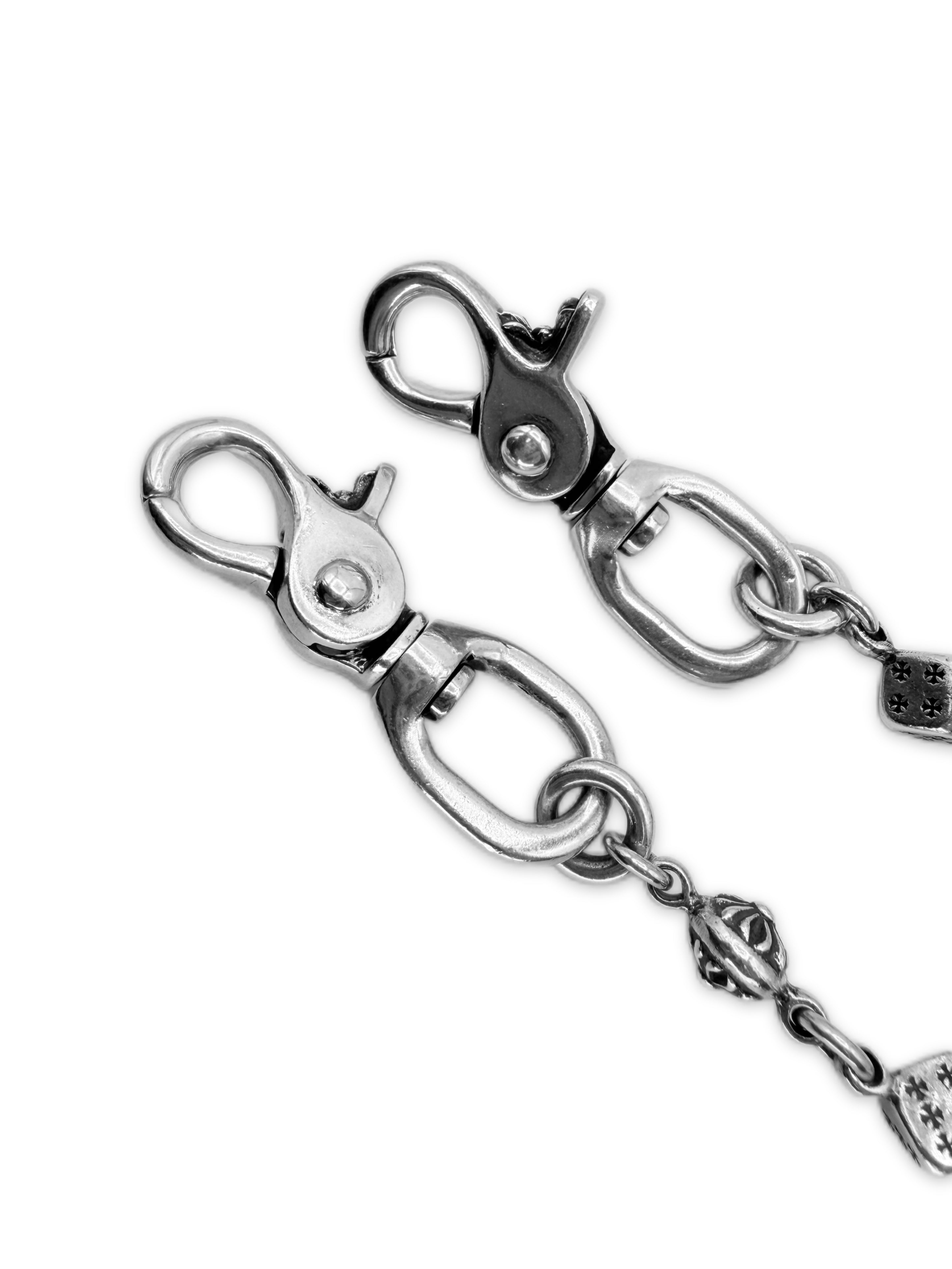 Chrome Hearts ‘Dice Cross Ball’ Double Lobster Clasp Wallet Chain