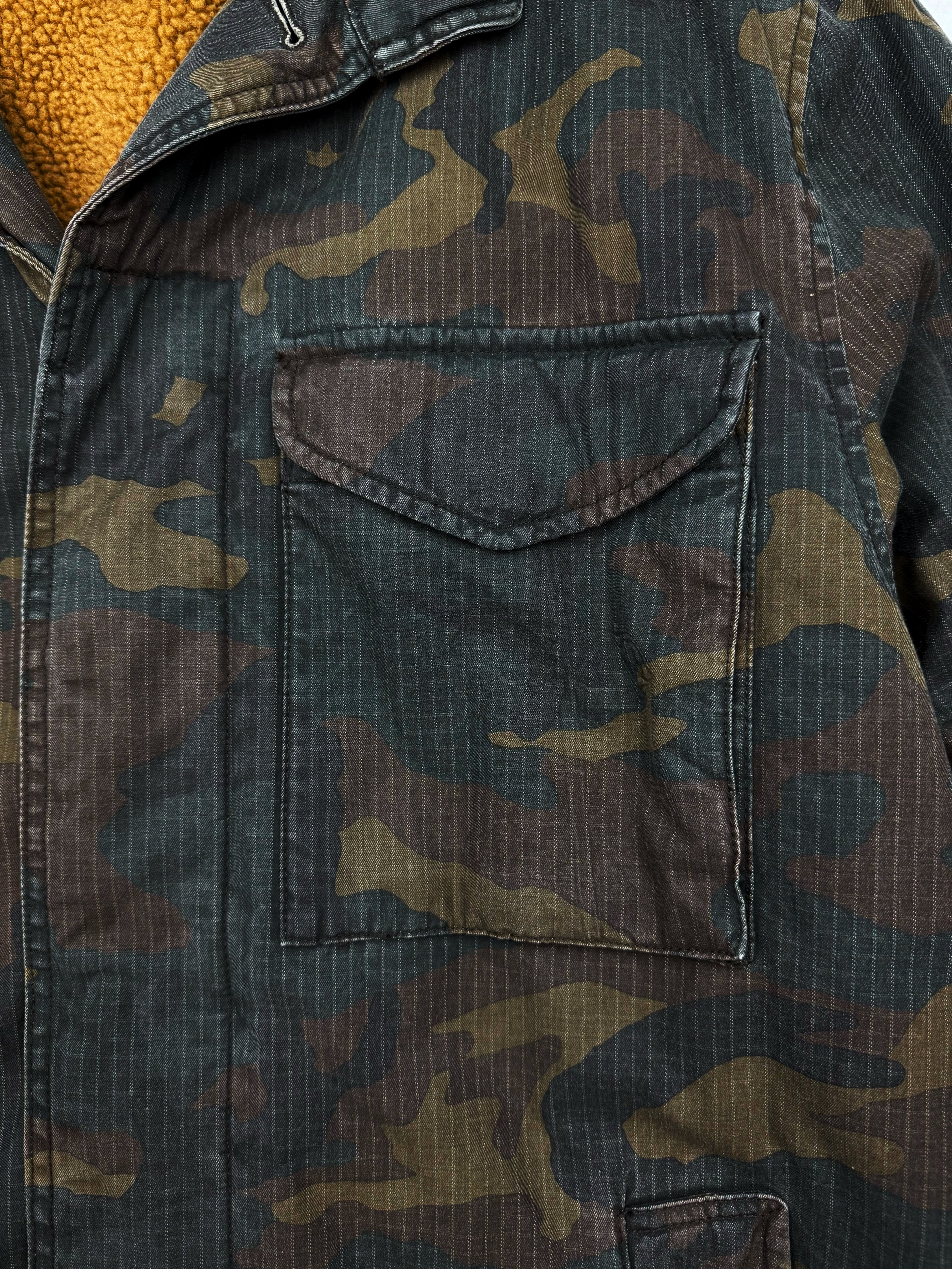 Yeezy Season 1 Green Camo Shearling Lined Trench Coat