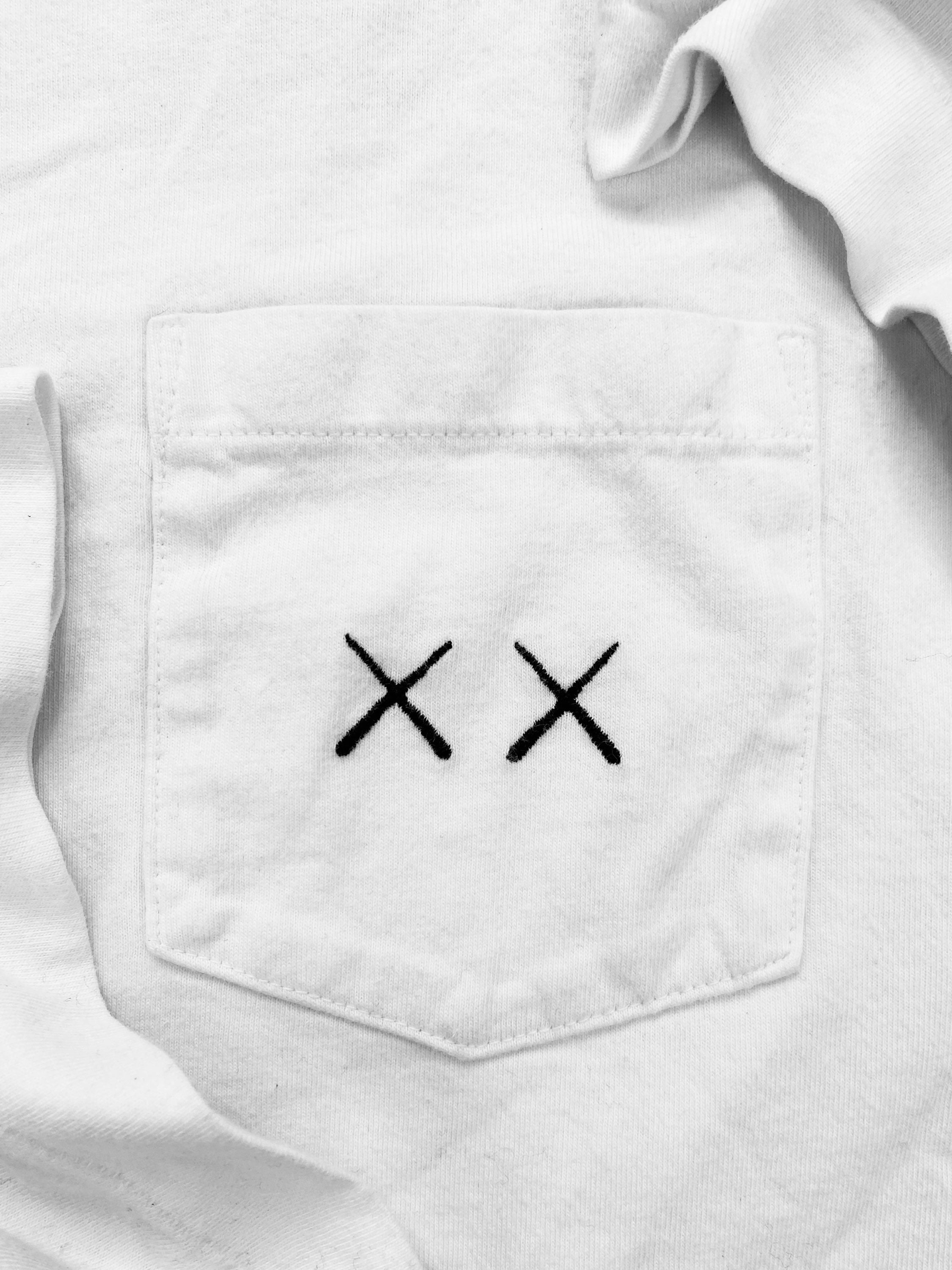 Kaws x Uniqlo Sesame Street White Portrait Graphic T-Shirt