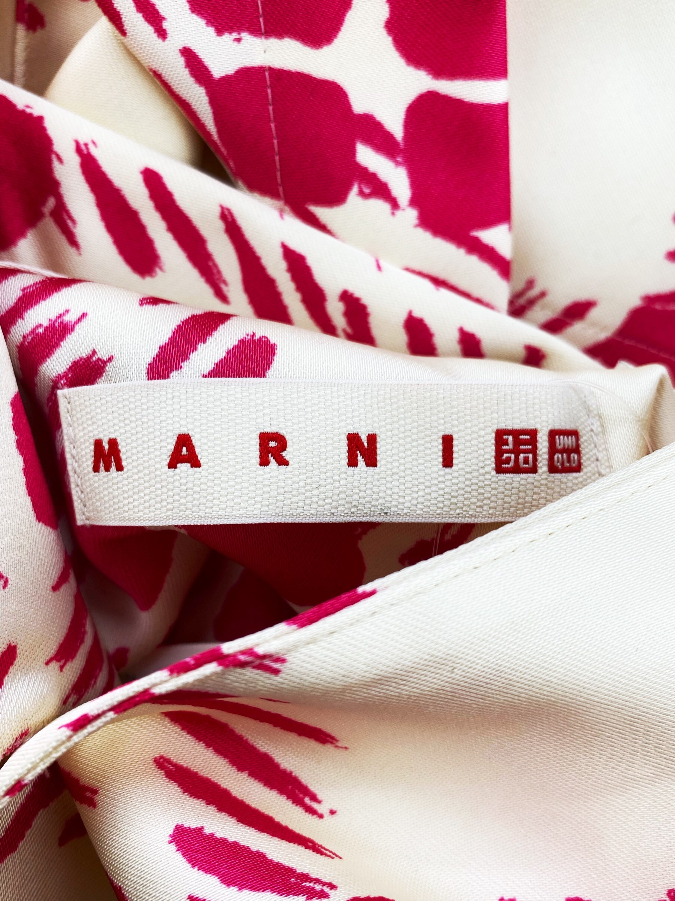 Marni x Uniqlo Checkered Camp Collar Button Up Shirt