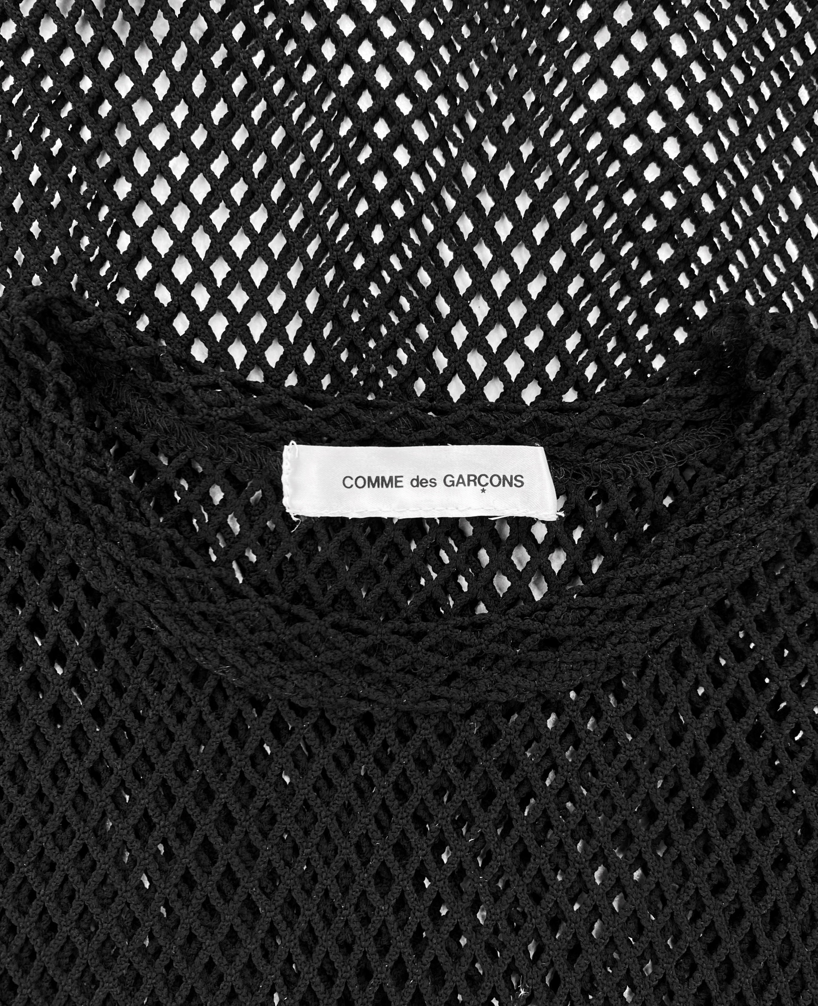 SS19 Comme des Garçons Fishnet Mesh Reinforced Longsleeve