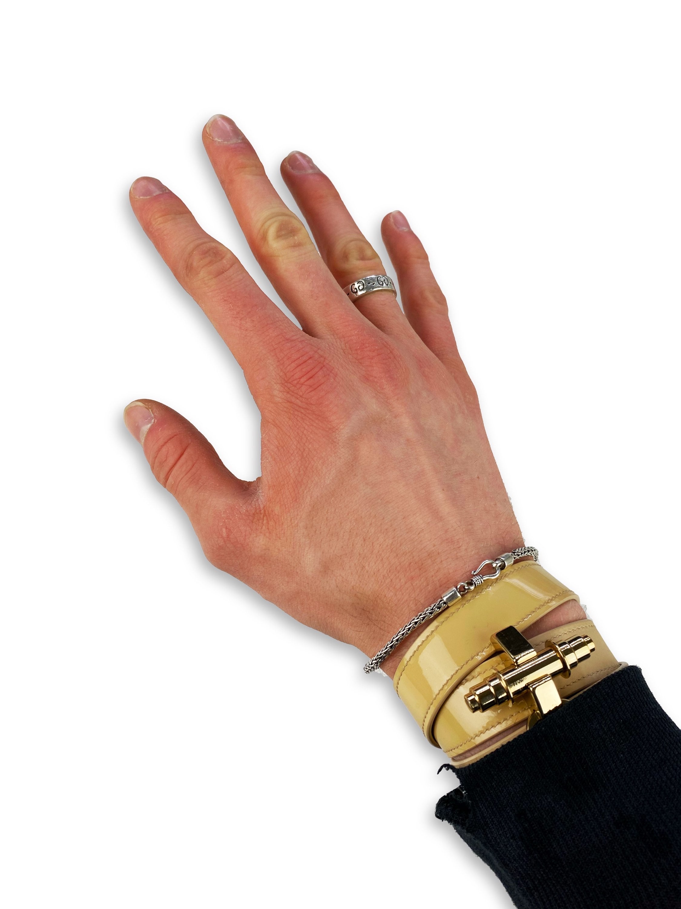 Givenchy ‘Obsedia’ Spiral Wrap Patent Leather Bracelet
