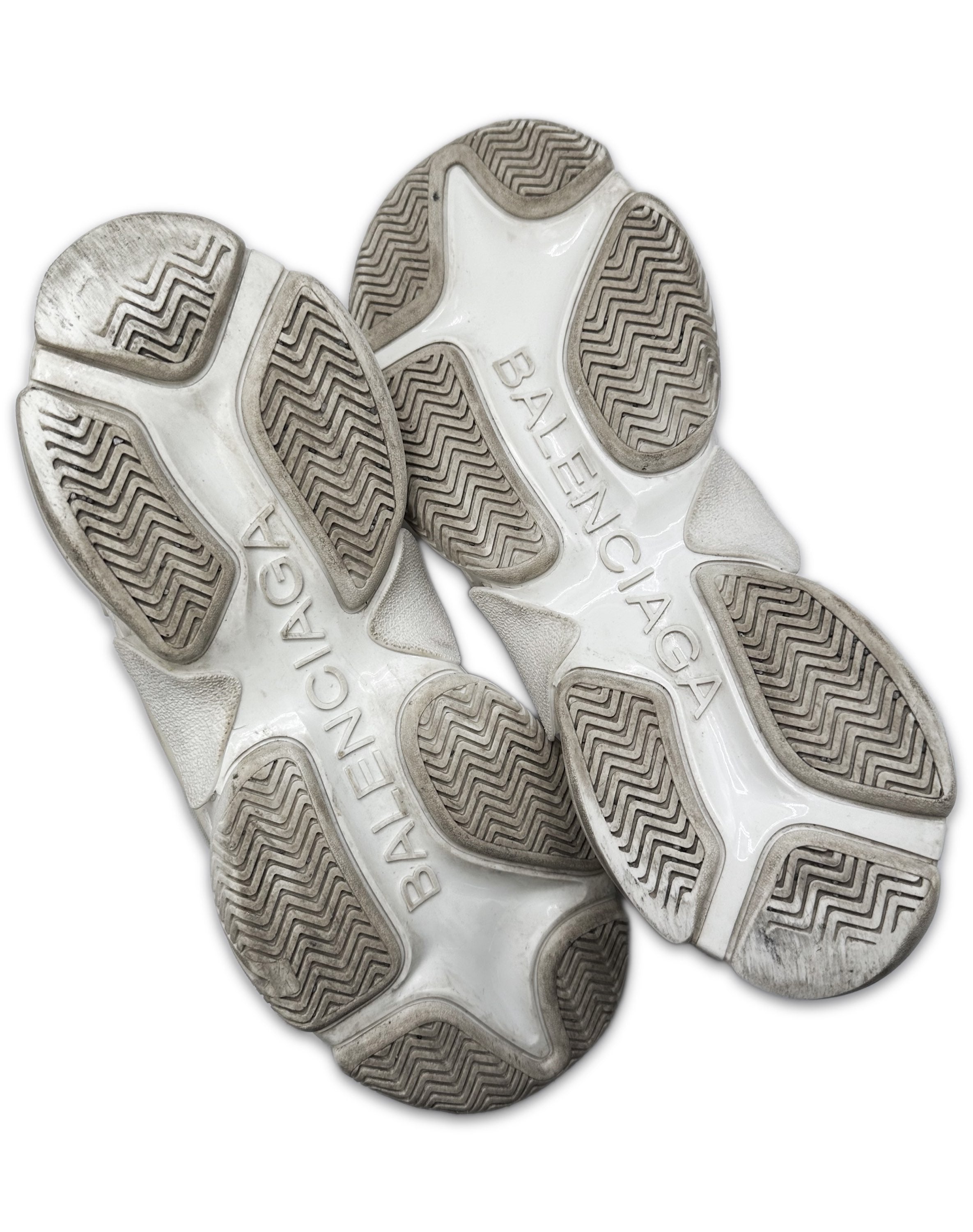 Balenciaga ‘Triple S’ Chunky White Platform Sneakers