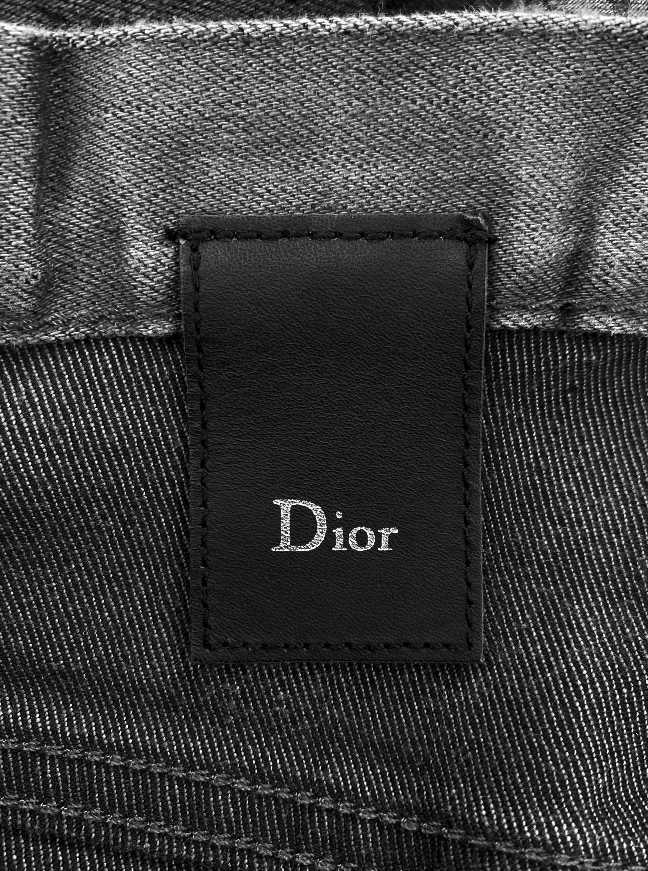 FW10 Dior Homme Pendulum Paint Splatter Stone Wash Denim