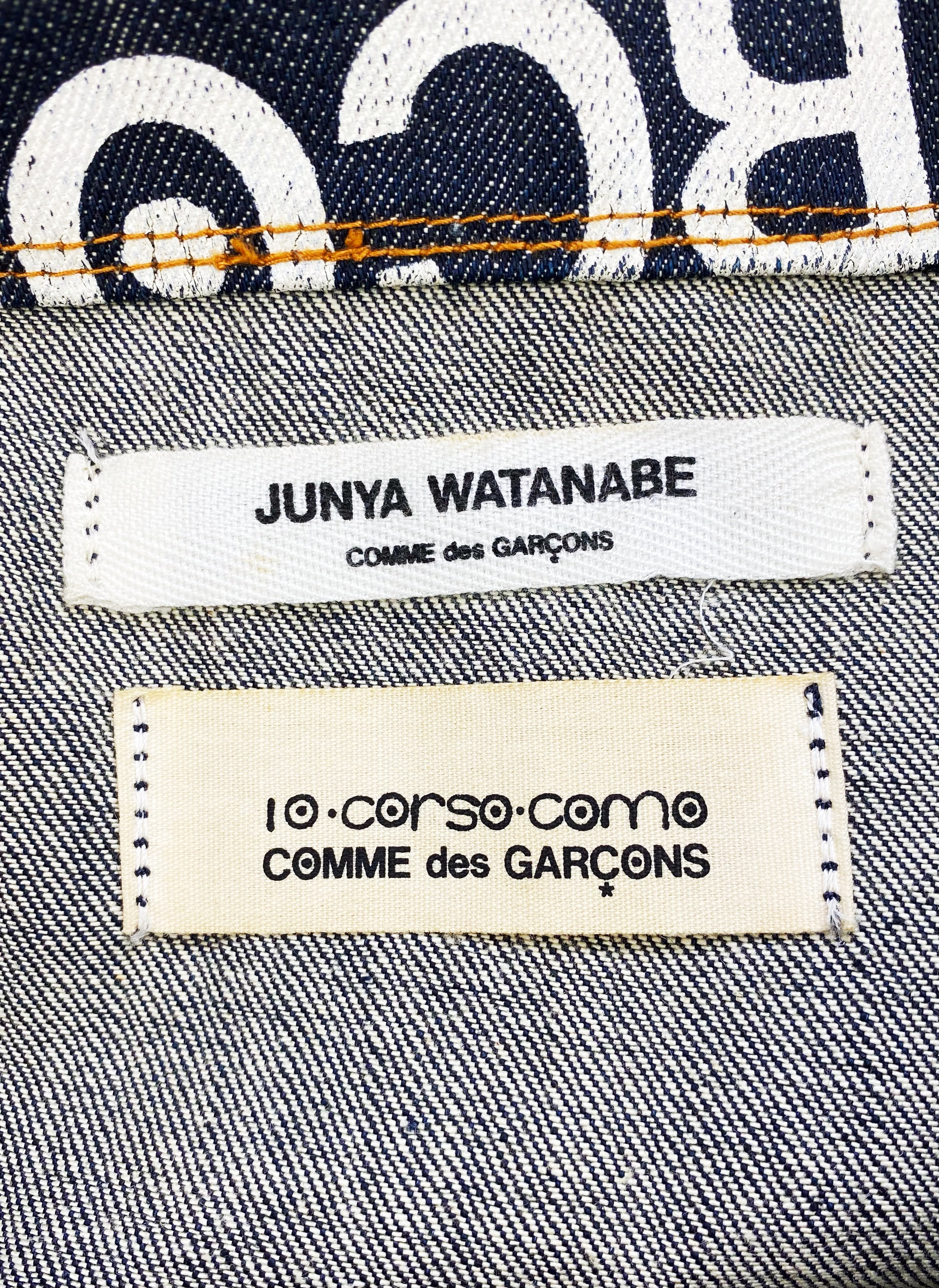 SS03 Junya Watanabe X Corso Como 10 Graffiti Denim Tote Bag