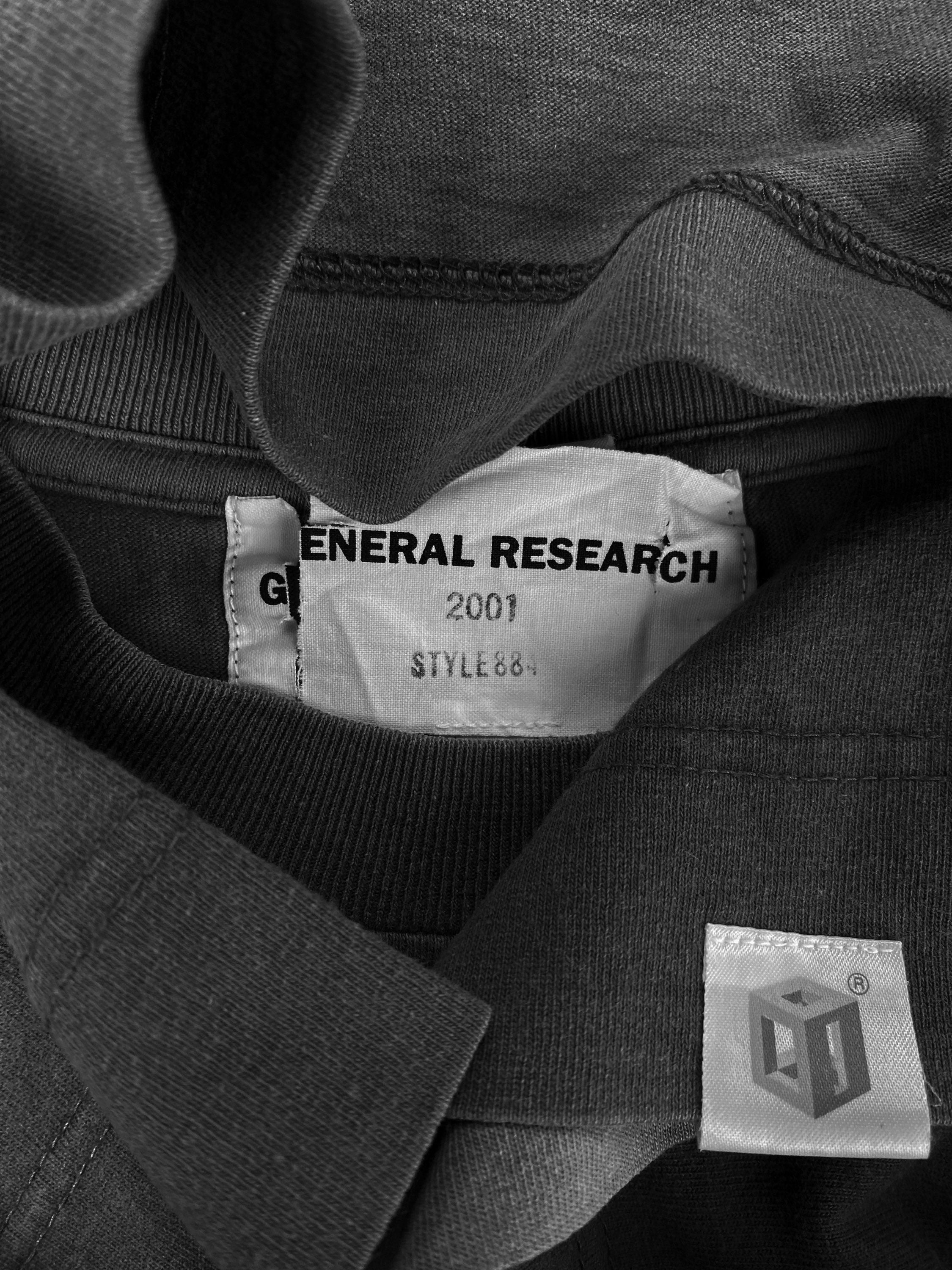 2001 General Research ‘Collage’ Cut Out Slate Grey T-Shirt