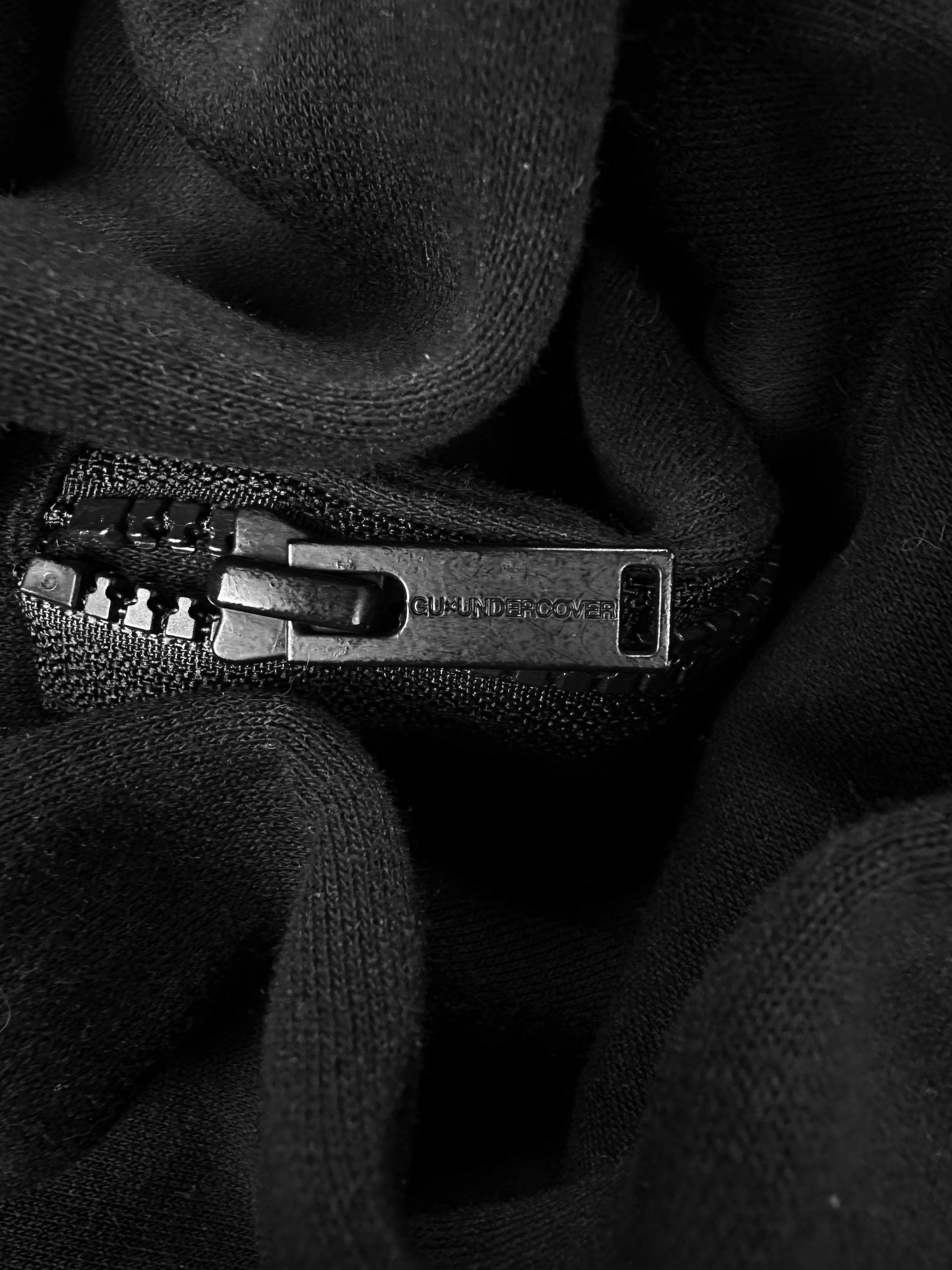Undercover ‘Mushroom’ Black Zippered Heavy Weight Hoodie