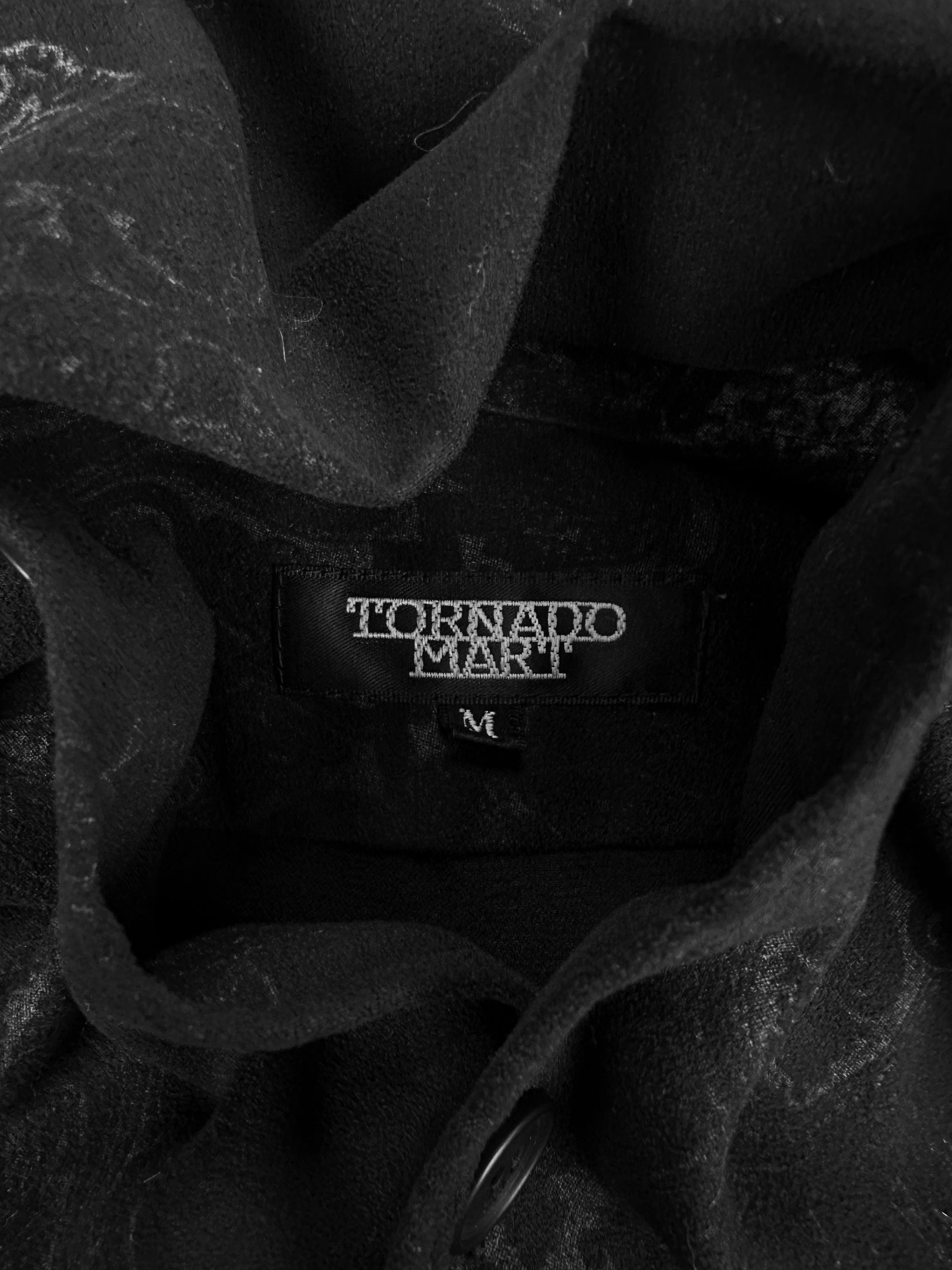 00s Tornado Mart Gothic Dagger Collar Long Sleeve Shirt
