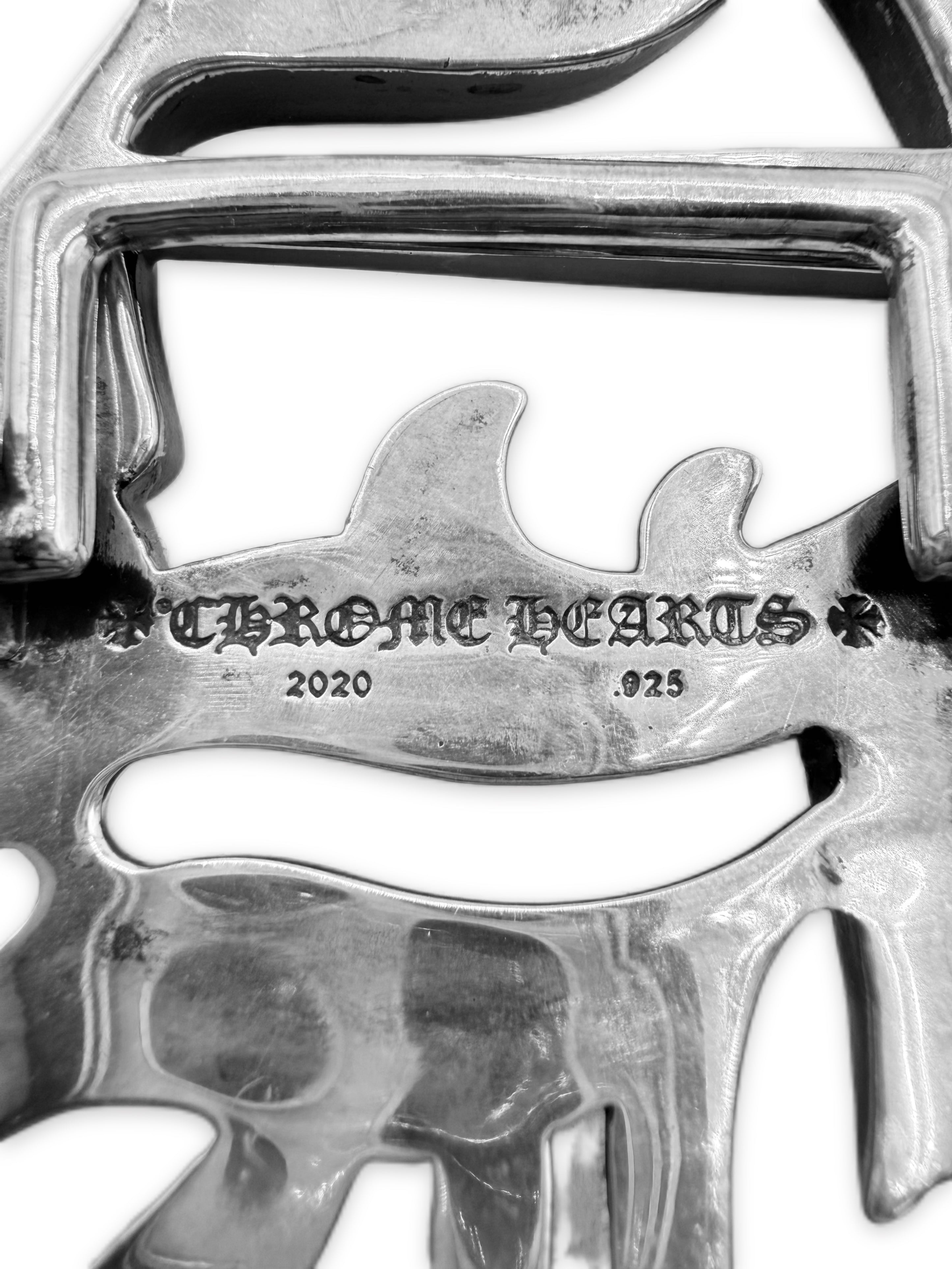 Chrome Hearts ‘CH’ Buckle .925 Silver Belt Buckle