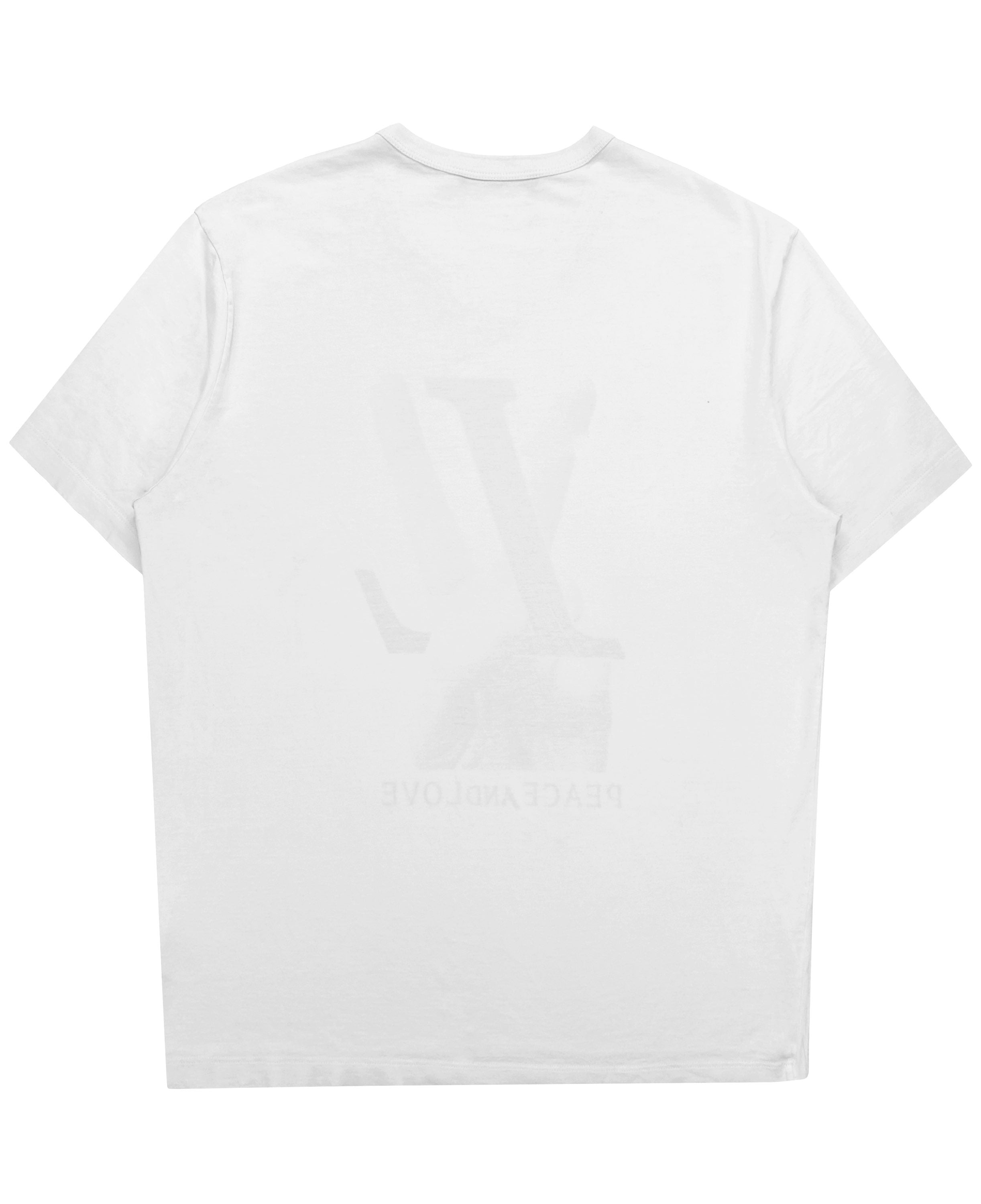 AW18 Louis Vuitton ‘Peace & Love’ Black Graphic T-Shirt
