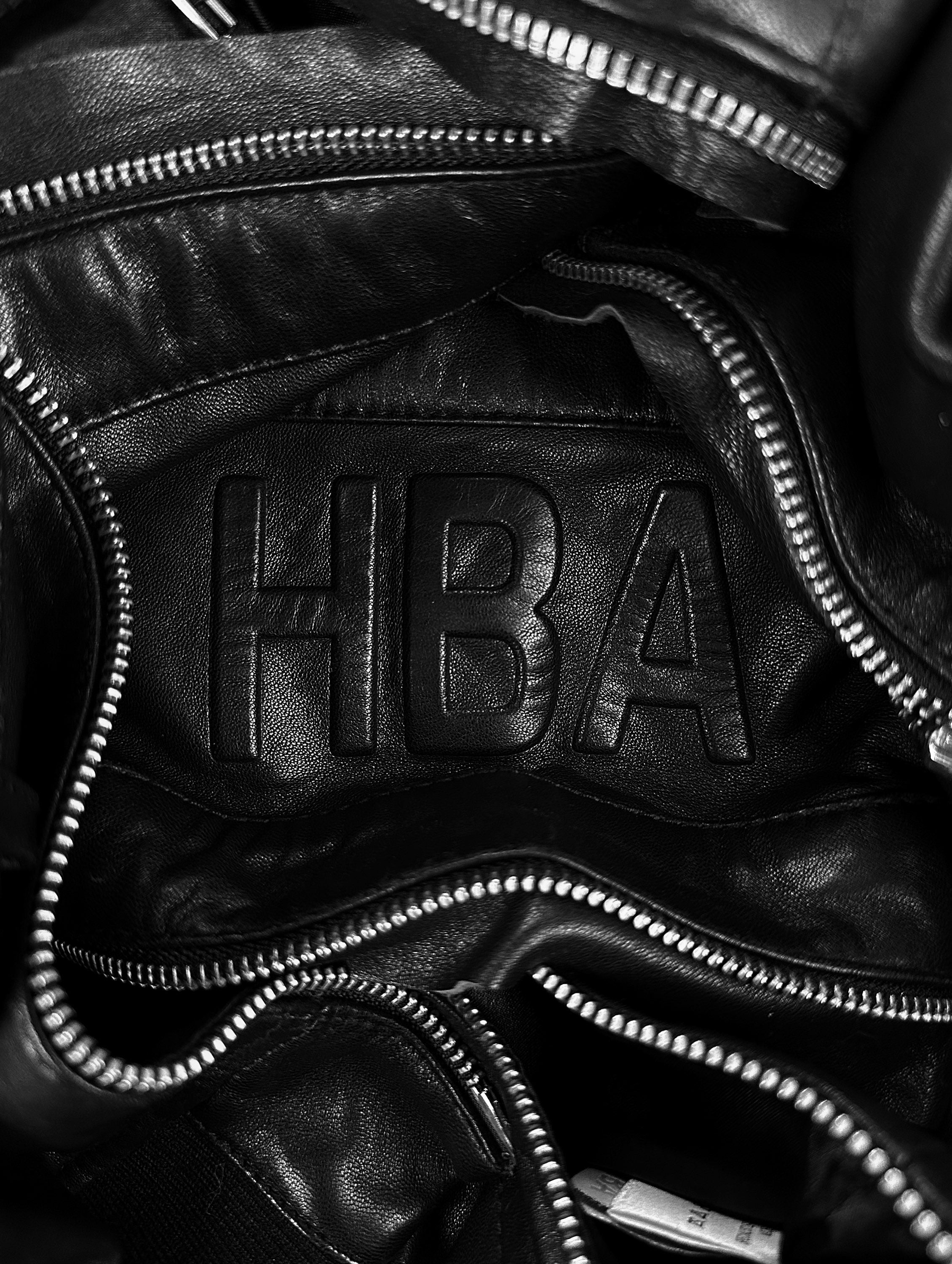 SS15 Hood By Air ‘Cross Zip’ Embossed 69 Leather Jacket