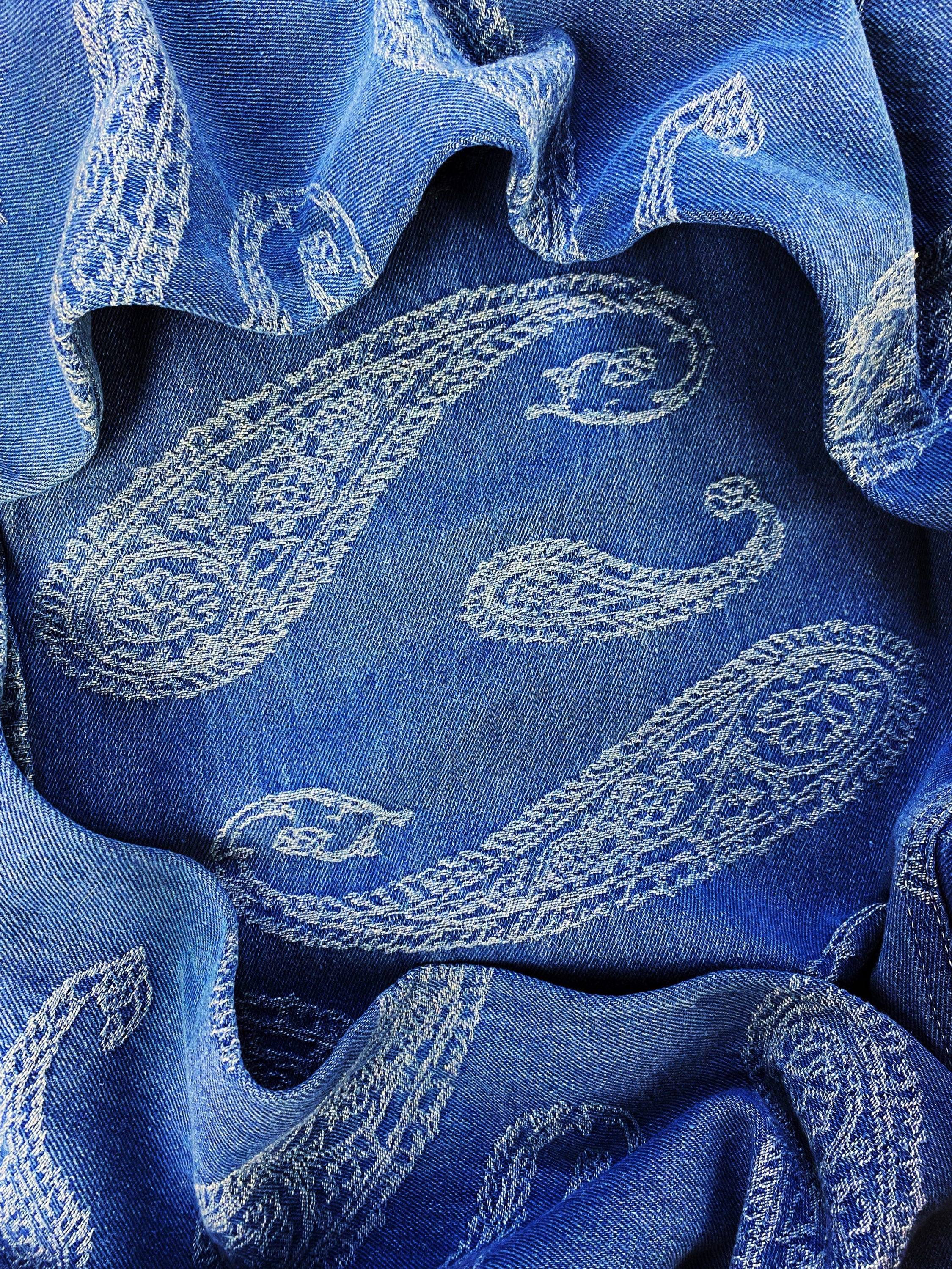 SS22 Thisisneverthat ‘Paisley’ Print Embroidered Wide Cut Denim