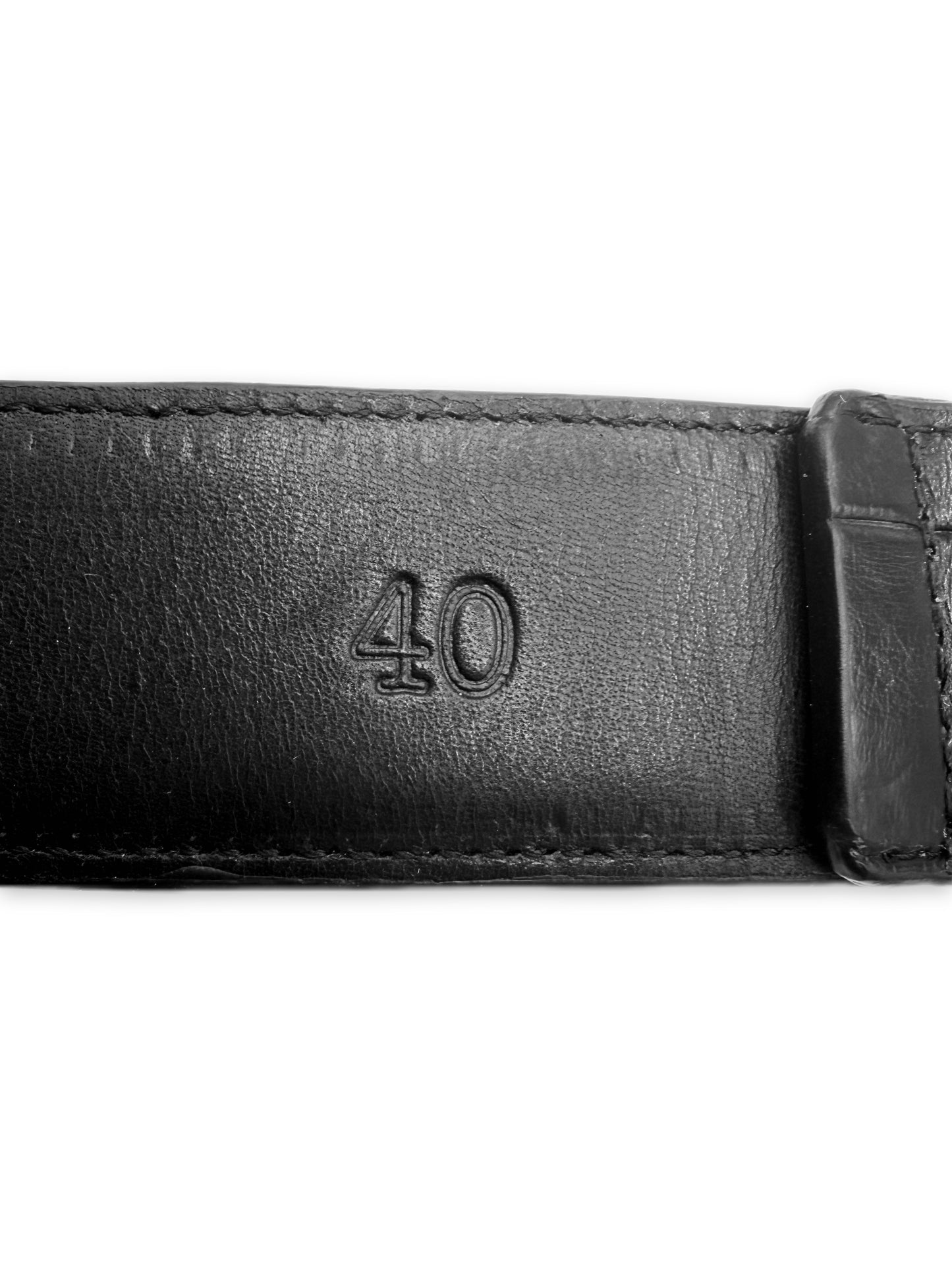 Chrome Hearts Alligator Leather 4 Piece .925 Silver Black Western Belt