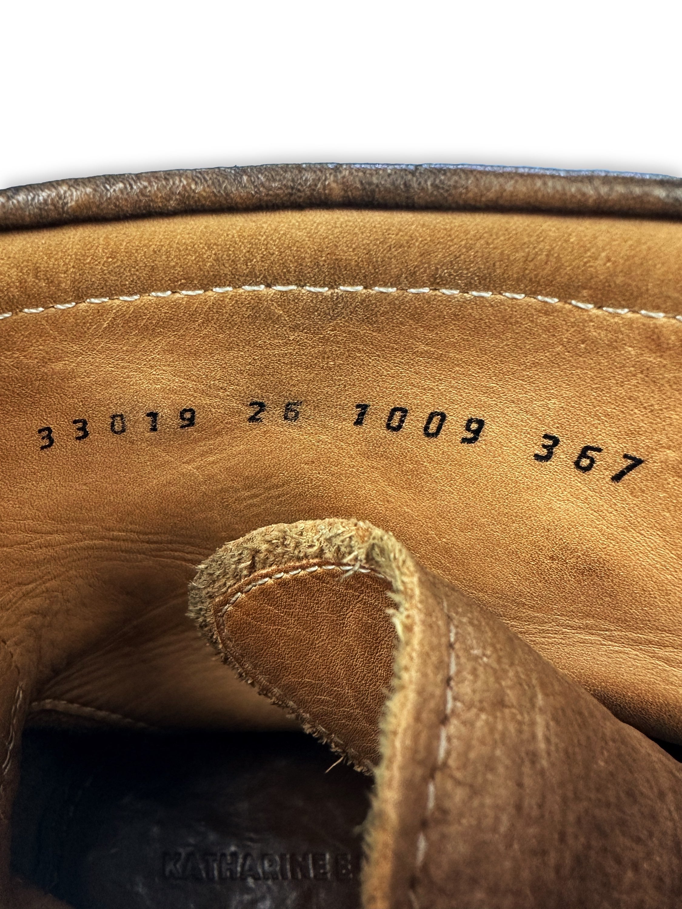 00s Mihara Yasuhiro Brown Leather Tonal Hiking Boots