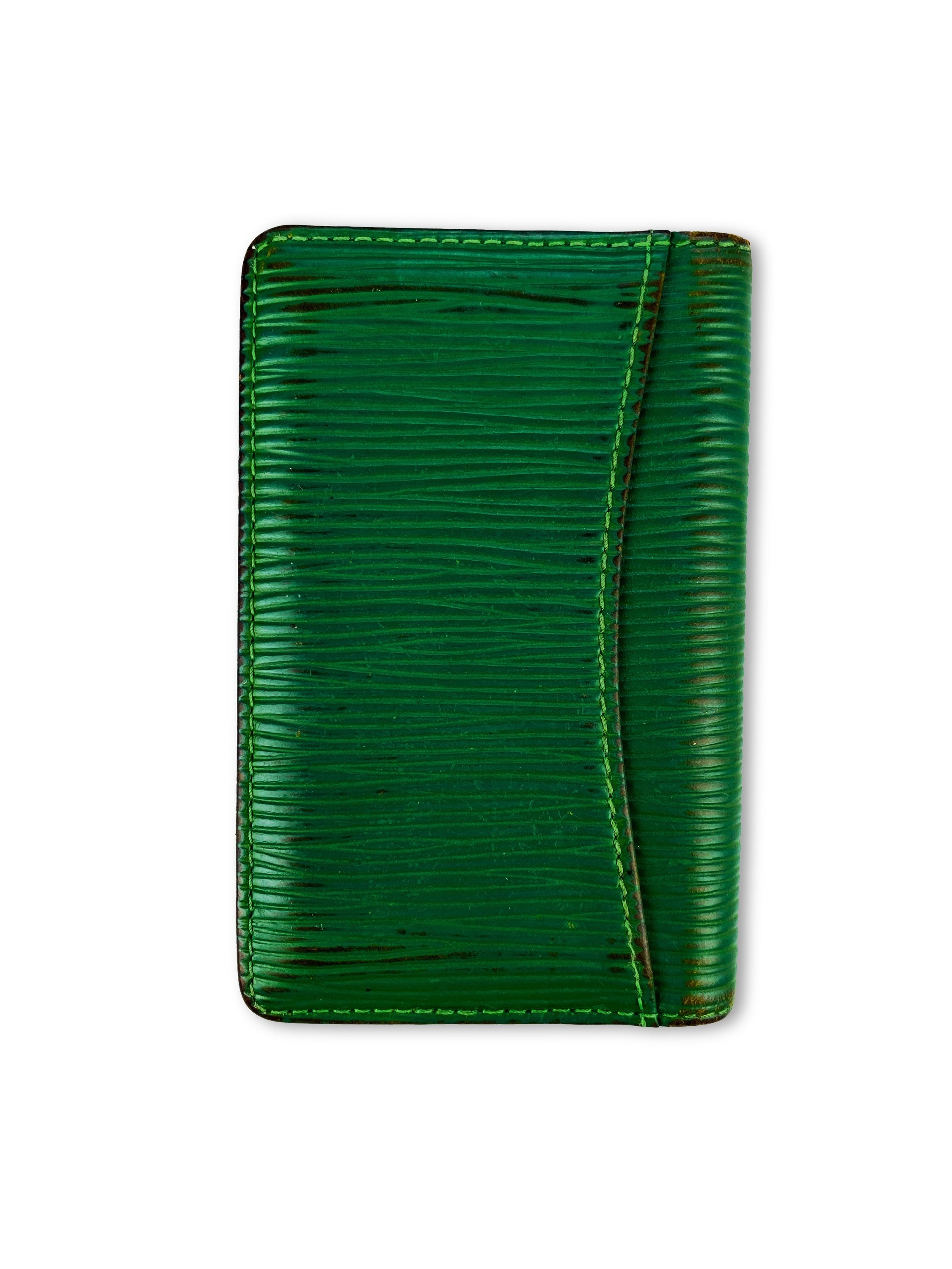 Louis Vuitton Pine Green Embossed Bifold Wallet