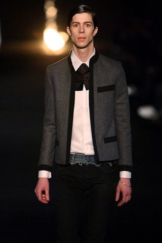 AW06 Dior “Cummerbund” Distressed Hybrid Denim